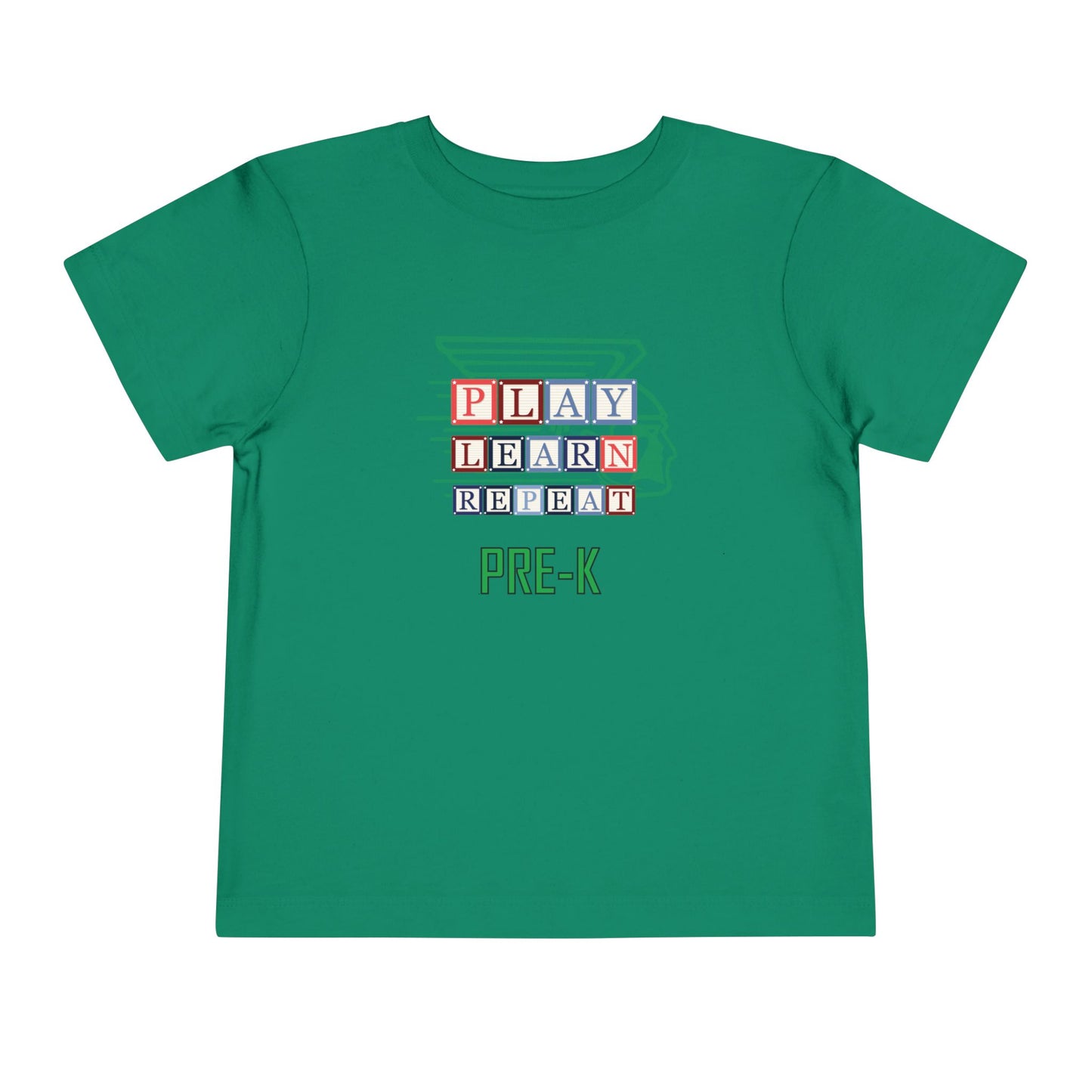 Greenway Raiders β Play. Learn. Repeat. Pre-K Toddler Tee