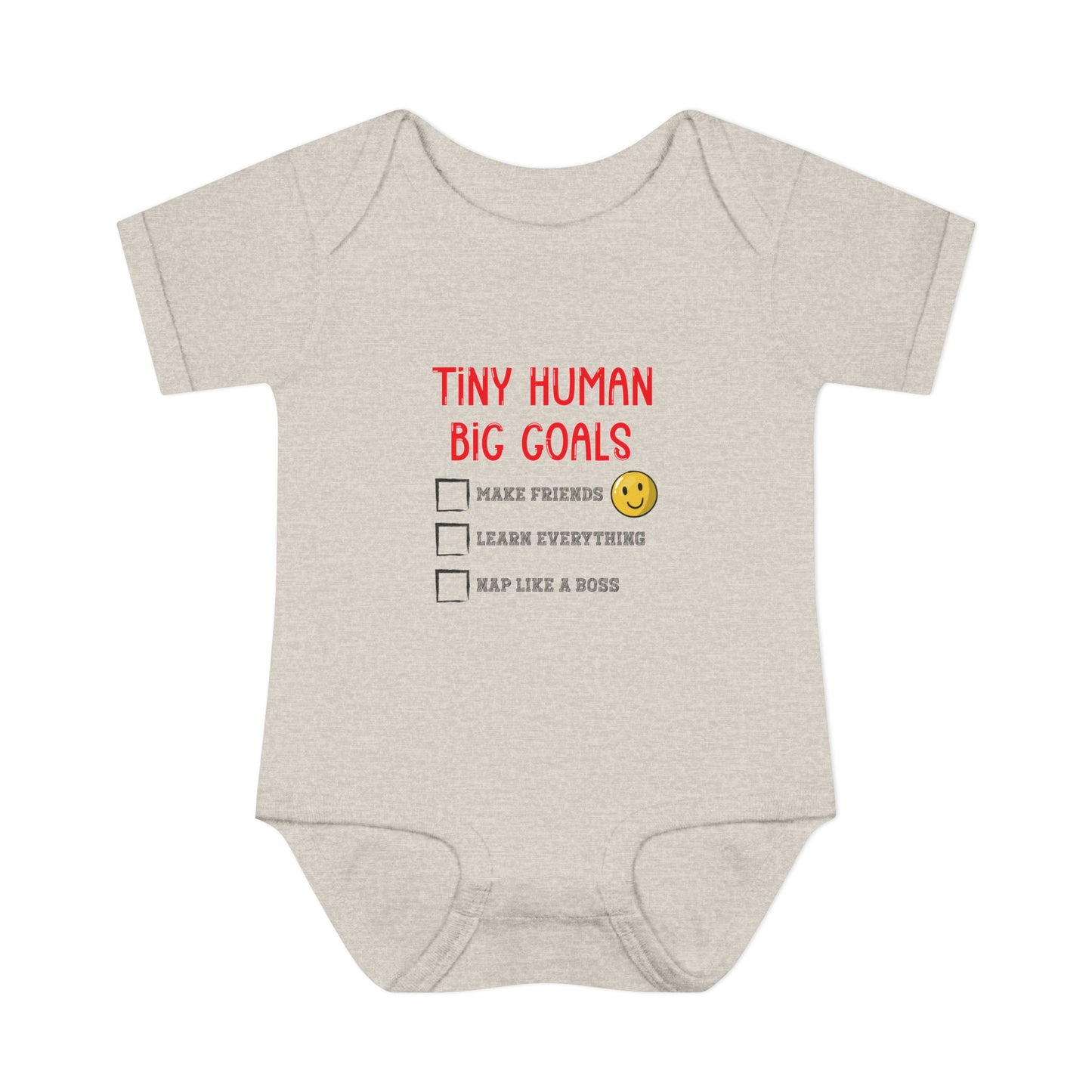 Tiny Human, Big Goals β Infant Bodysuit