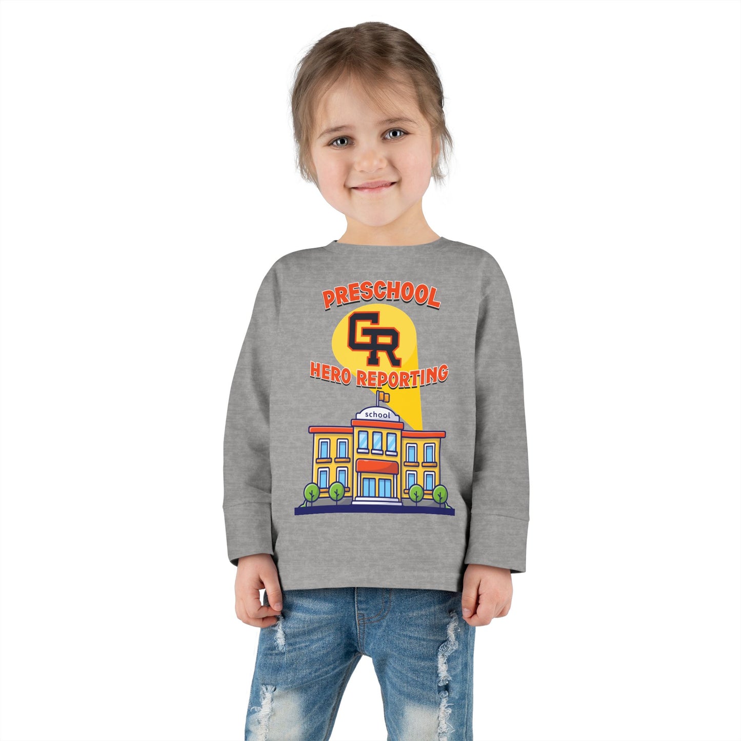 Preschool: Hero Reporting for Duty – Grand Rapids Thunderhawks Toddler Long Sleeve Tee