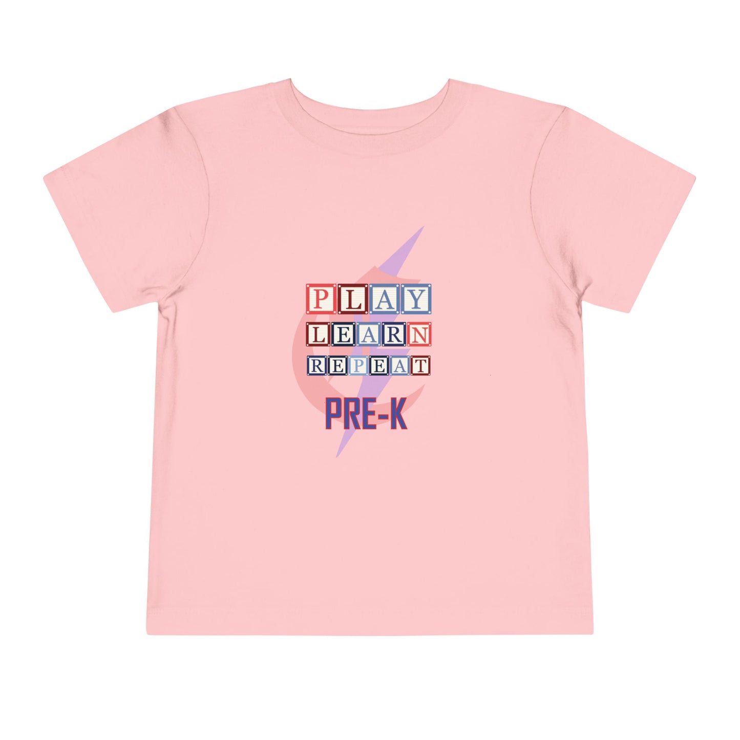 Chisholm Bluestreaks – Play. Learn. Repeat. Pre-K Toddler Tee