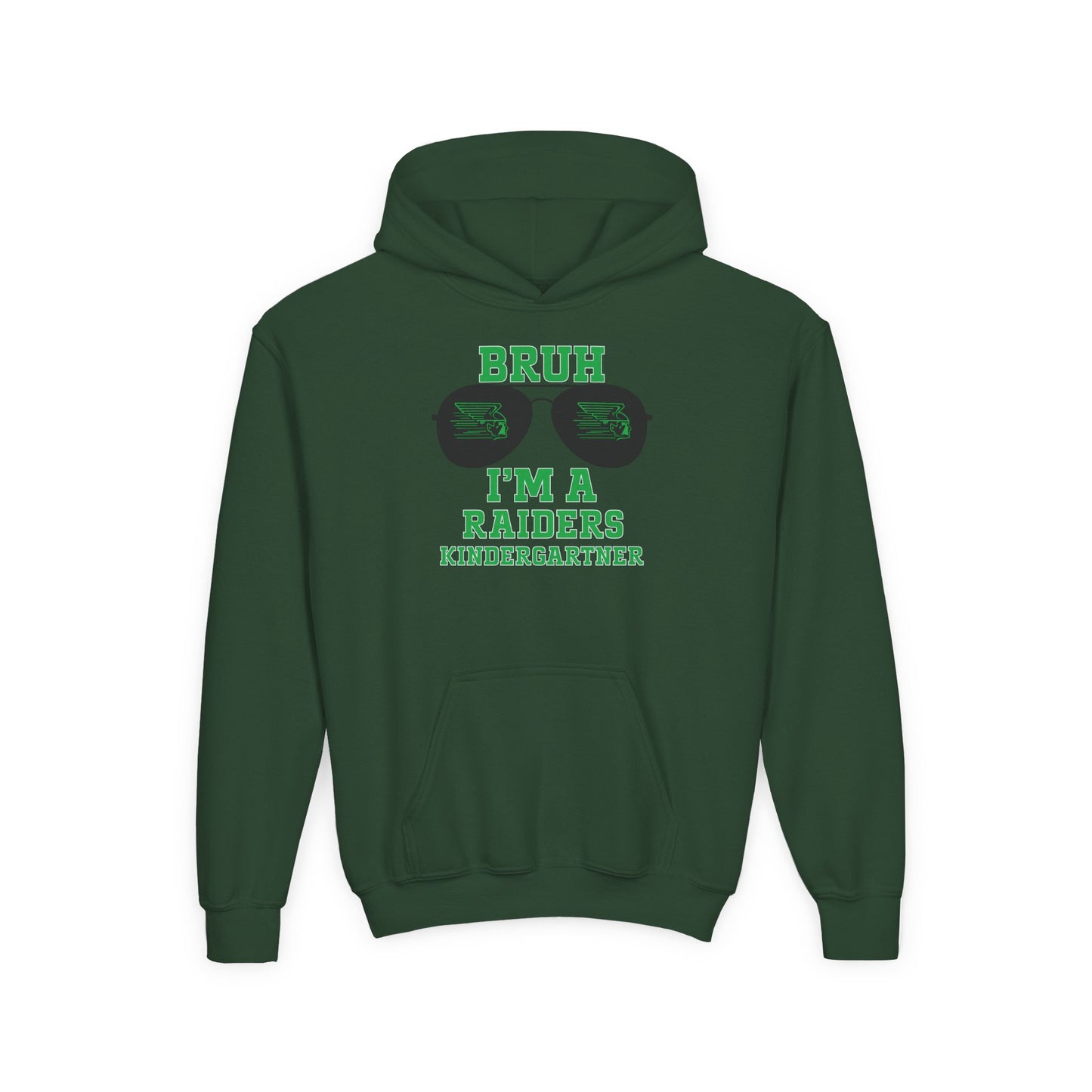 BRUH I’m A Raiders Kindergartner Youth Hoodie