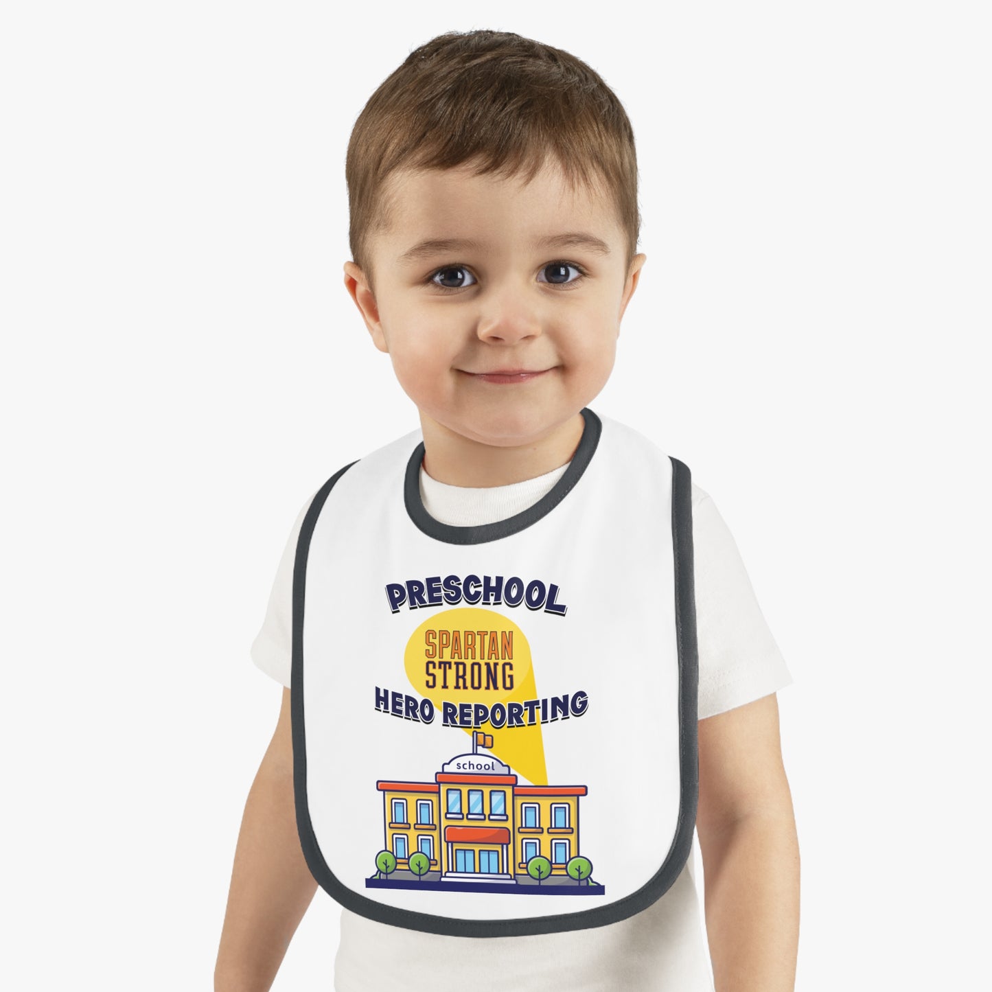 Preschool: Spartan Strong, Hero Reporting – NK Spartans Baby Bib