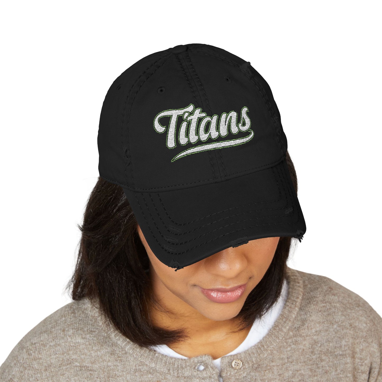Titan Up Top – Distressed Dad Hat with Classic Swagger