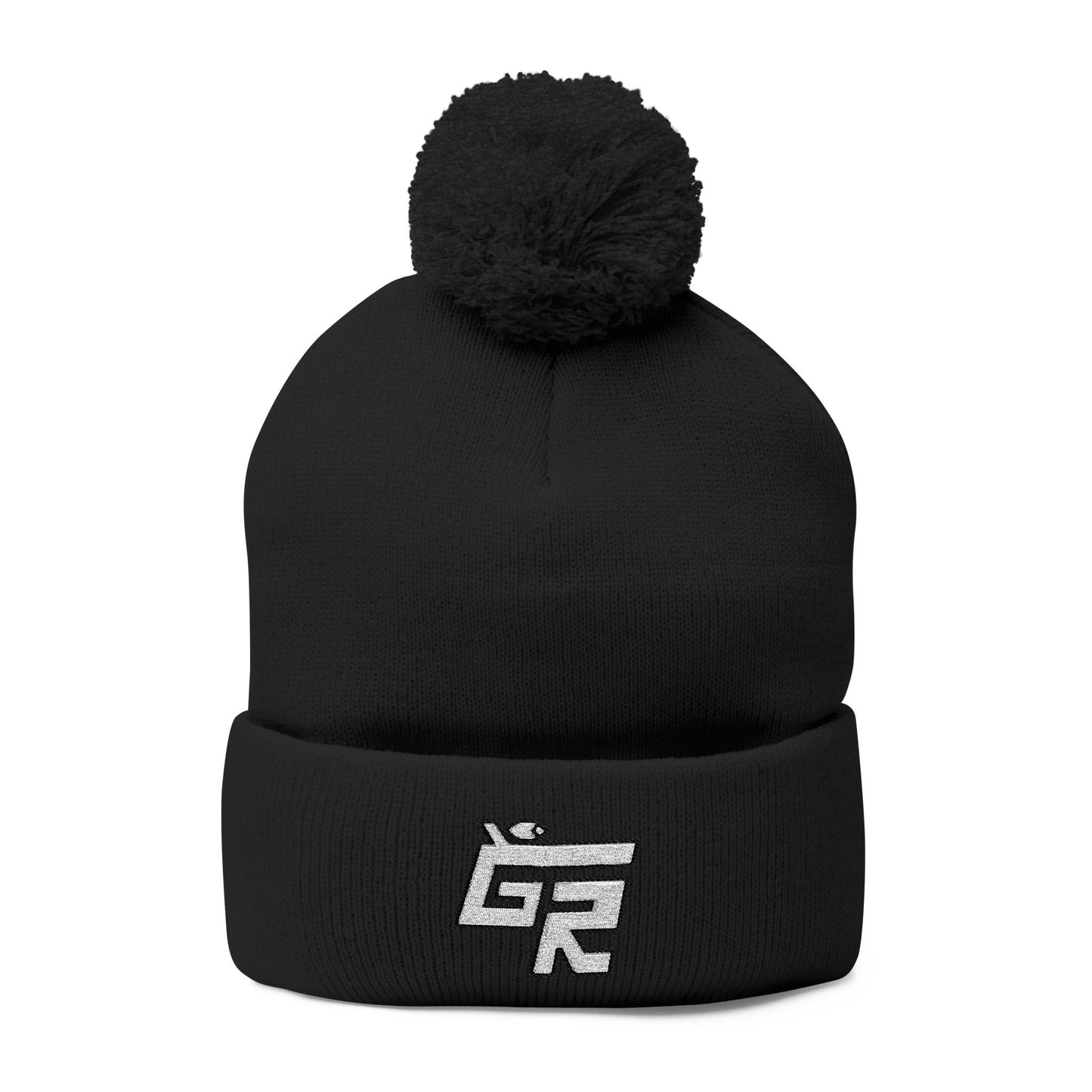 Pom-Pom Beanie (Hockey Spirit Embroidered Cap)