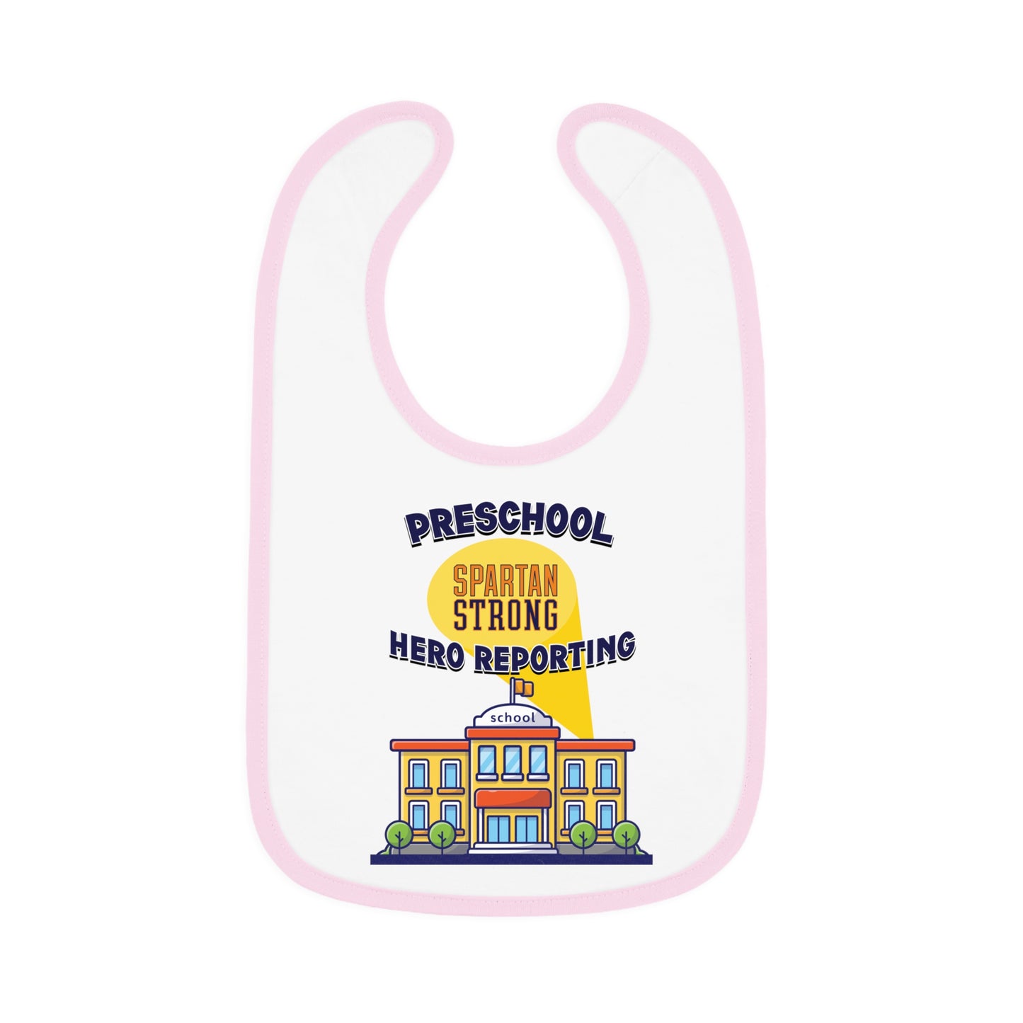 Preschool: Spartan Strong, Hero Reporting – NK Spartans Baby Bib