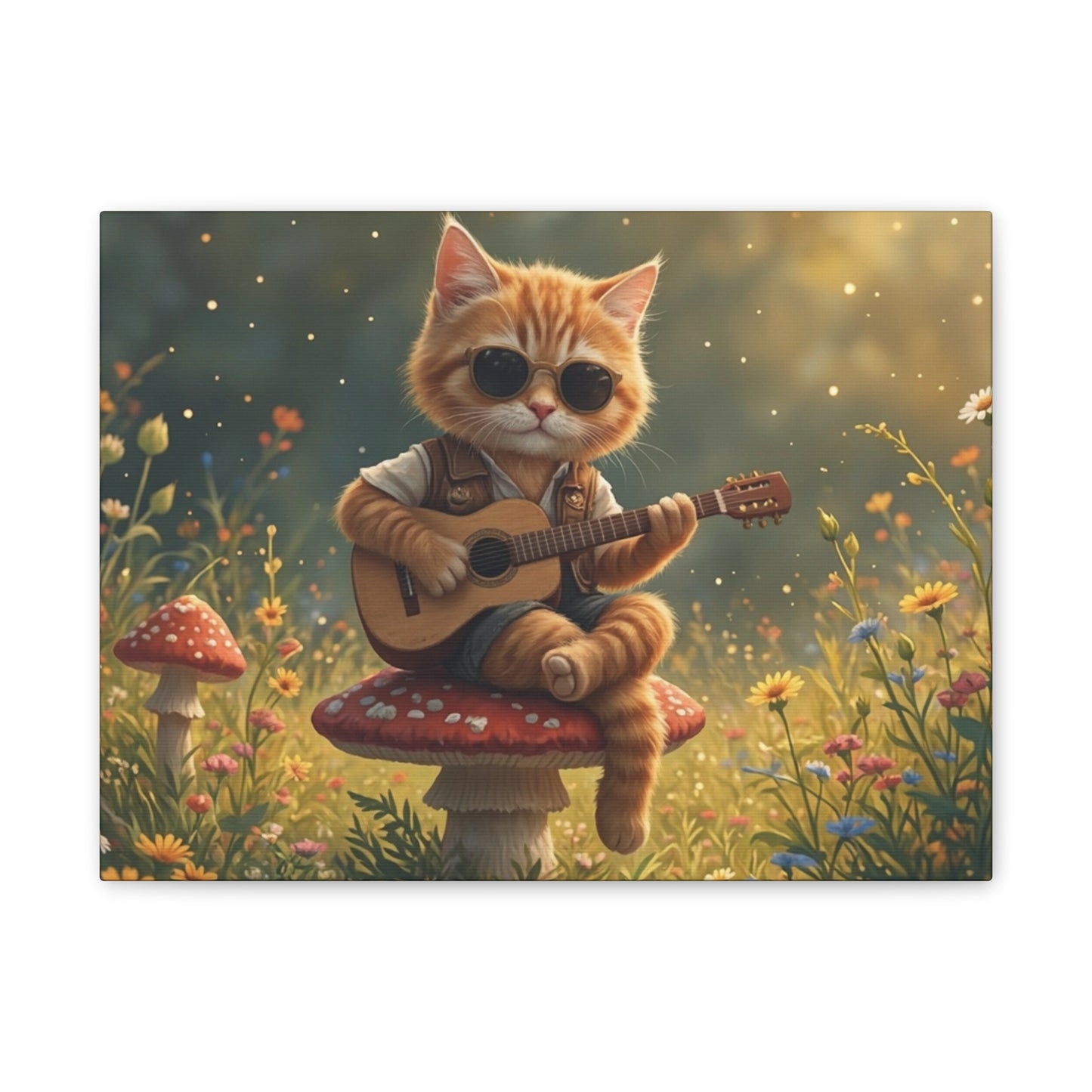 Cat Shreds in the Meadow – Canvas Wall Art