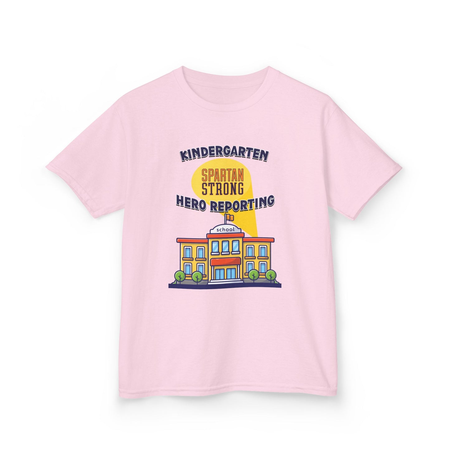 Kindergarten: Spartan Strong, Hero Reporting – NK Spartans Kids Tee