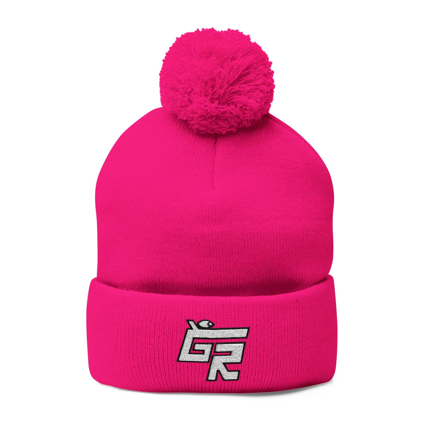 Pom-Pom Beanie (Hockey Spirit Embroidered Cap)