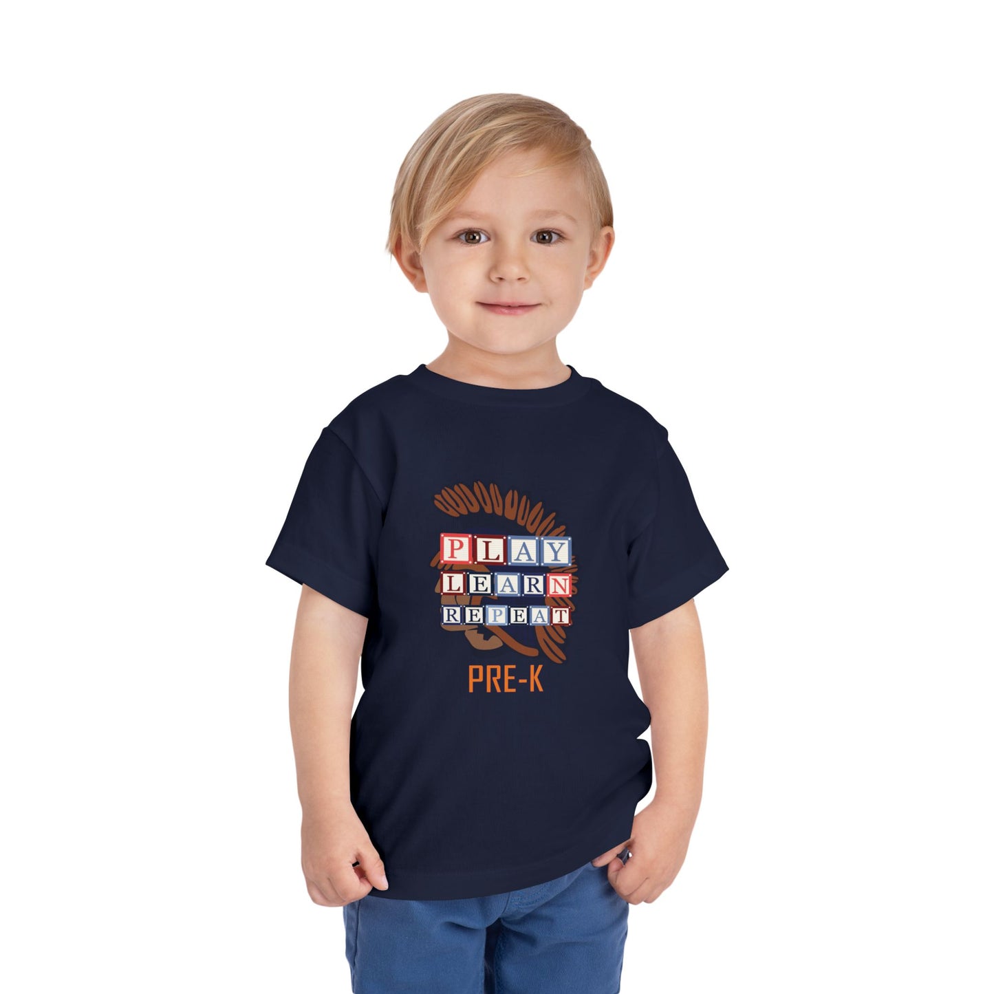 NK Play. Learn. Repeat. β Pre-K Toddler Tee
