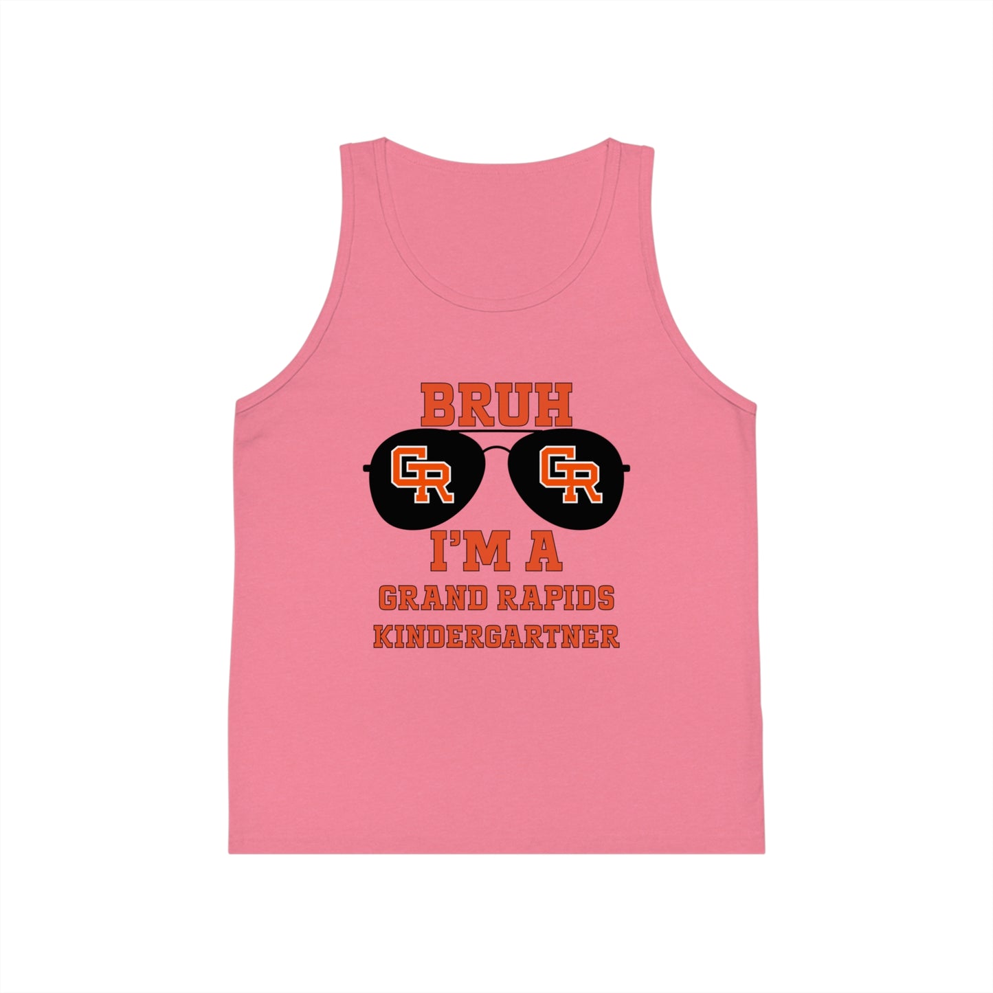 BRUH I’m a Grand Rapids Kindergartner – Kids Jersey Tank Top