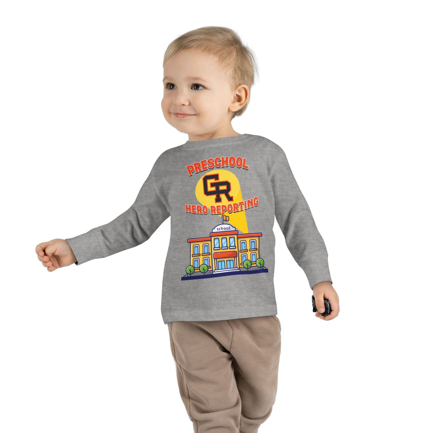 Preschool: Hero Reporting for Duty – Grand Rapids Thunderhawks Toddler Long Sleeve Tee