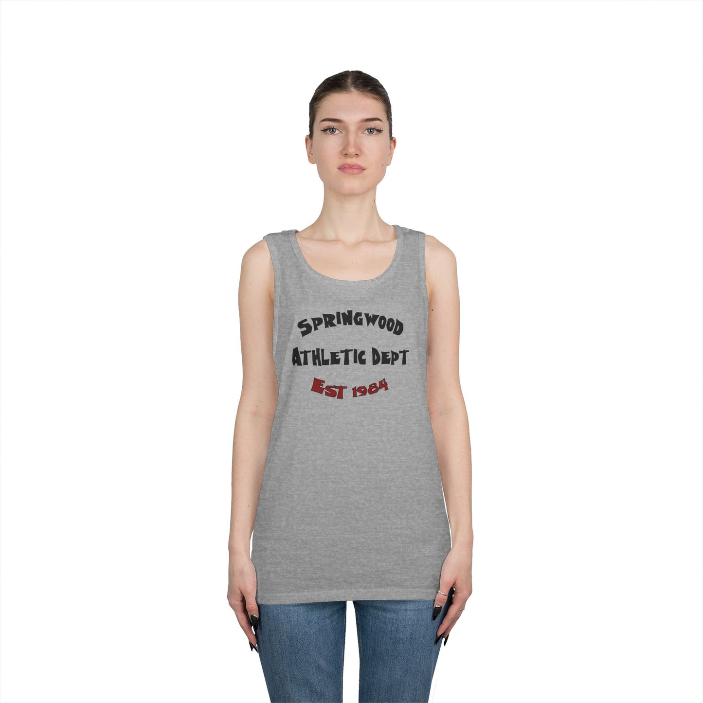 Springwood High Athletic Dept. Tank Top β Class of 1984 Horror Fan Gym Shirt