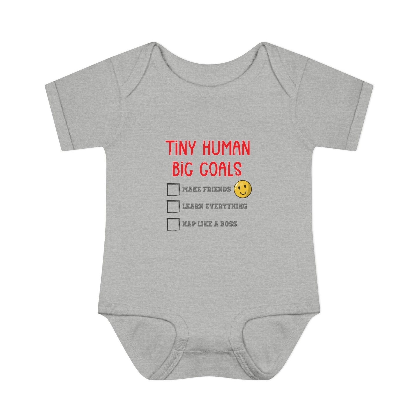Tiny Human, Big Goals β Infant Bodysuit