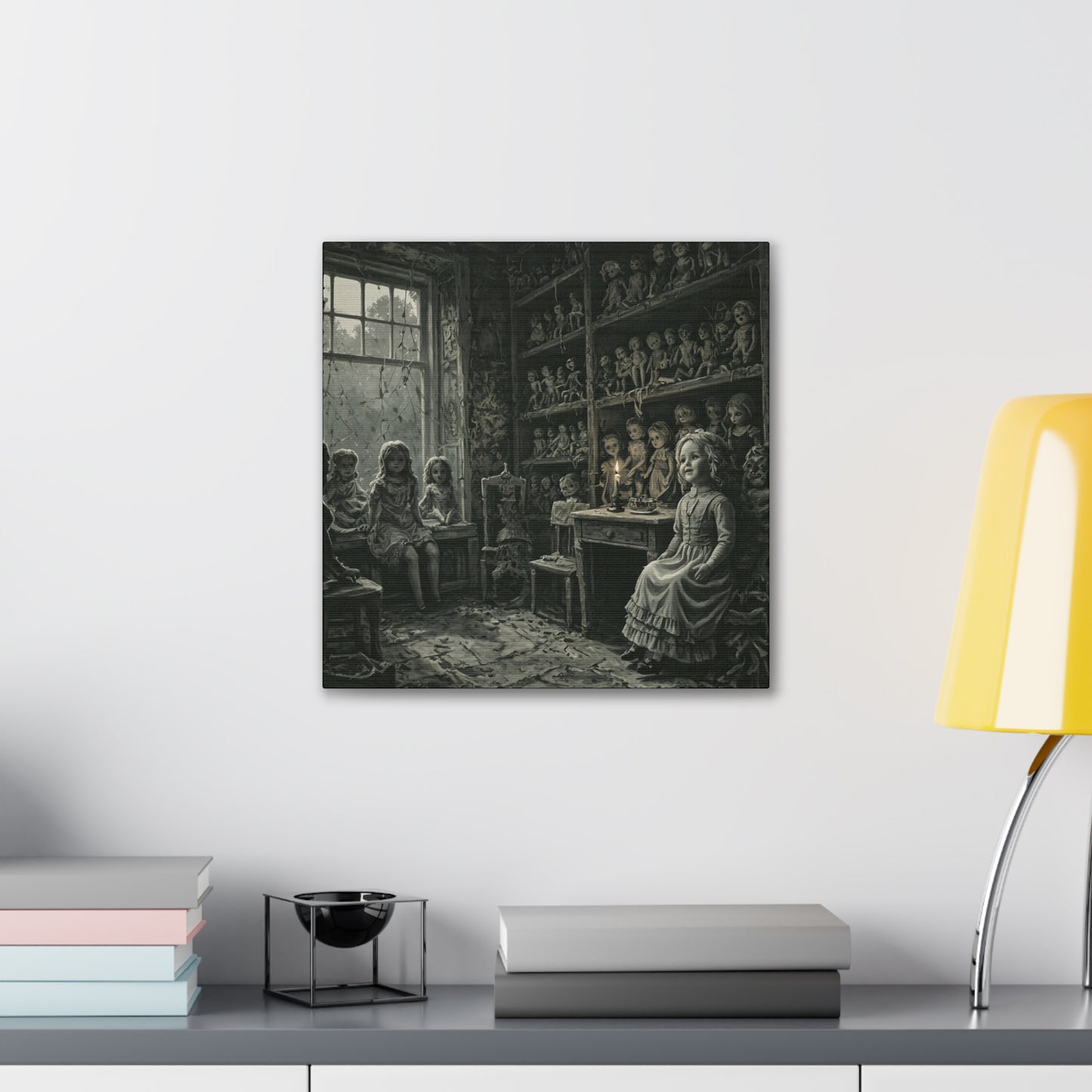 The Dollmaker's Den – Haunted Canvas Wall Art