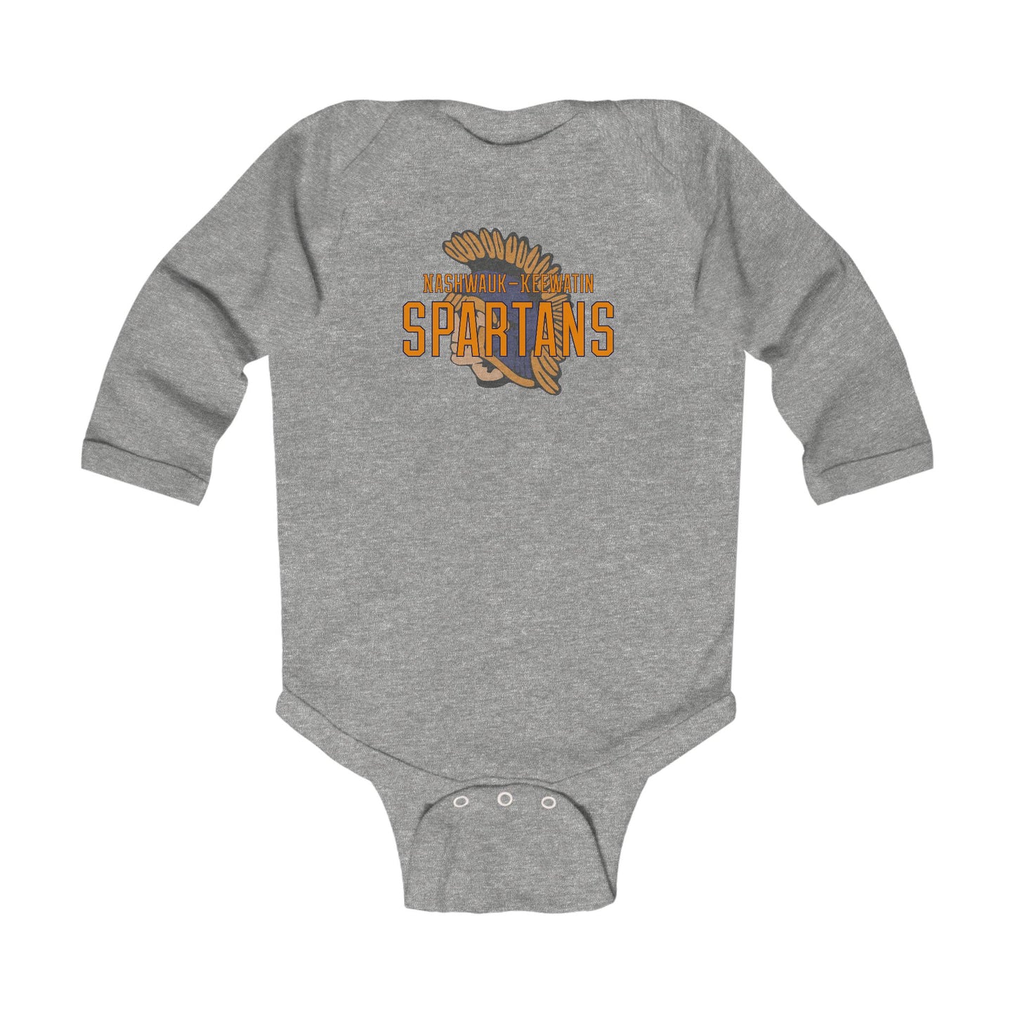 Nashwauk-Keewatin Spartans Infant Long Sleeve Bodysuit