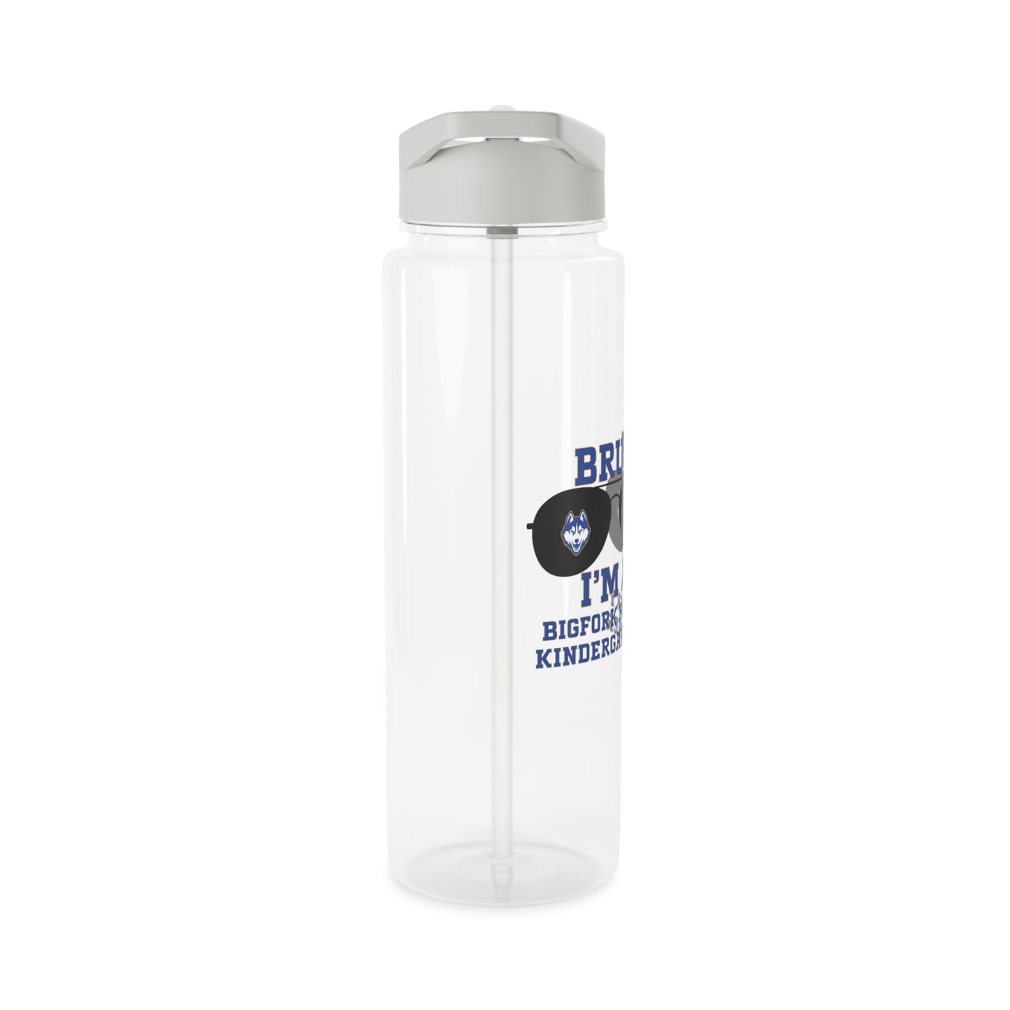 BRUH. I’m a Bigfork Husky Kindergartner Tritan Water Bottle