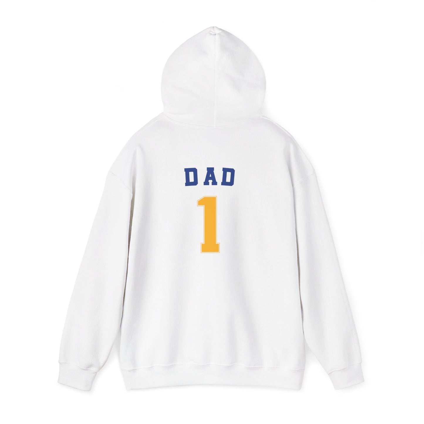 Bigfork Huskies Heavy-Blend Hoodie — Custom Back (“DAD #1” or Your Text)