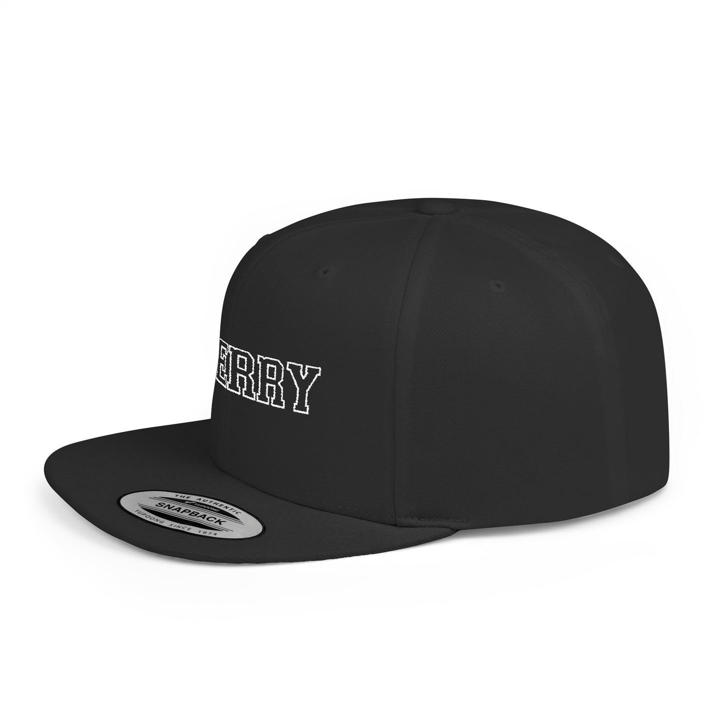 Cherry Flat Bill Snapback – Blend In? Never. 🍒🎯