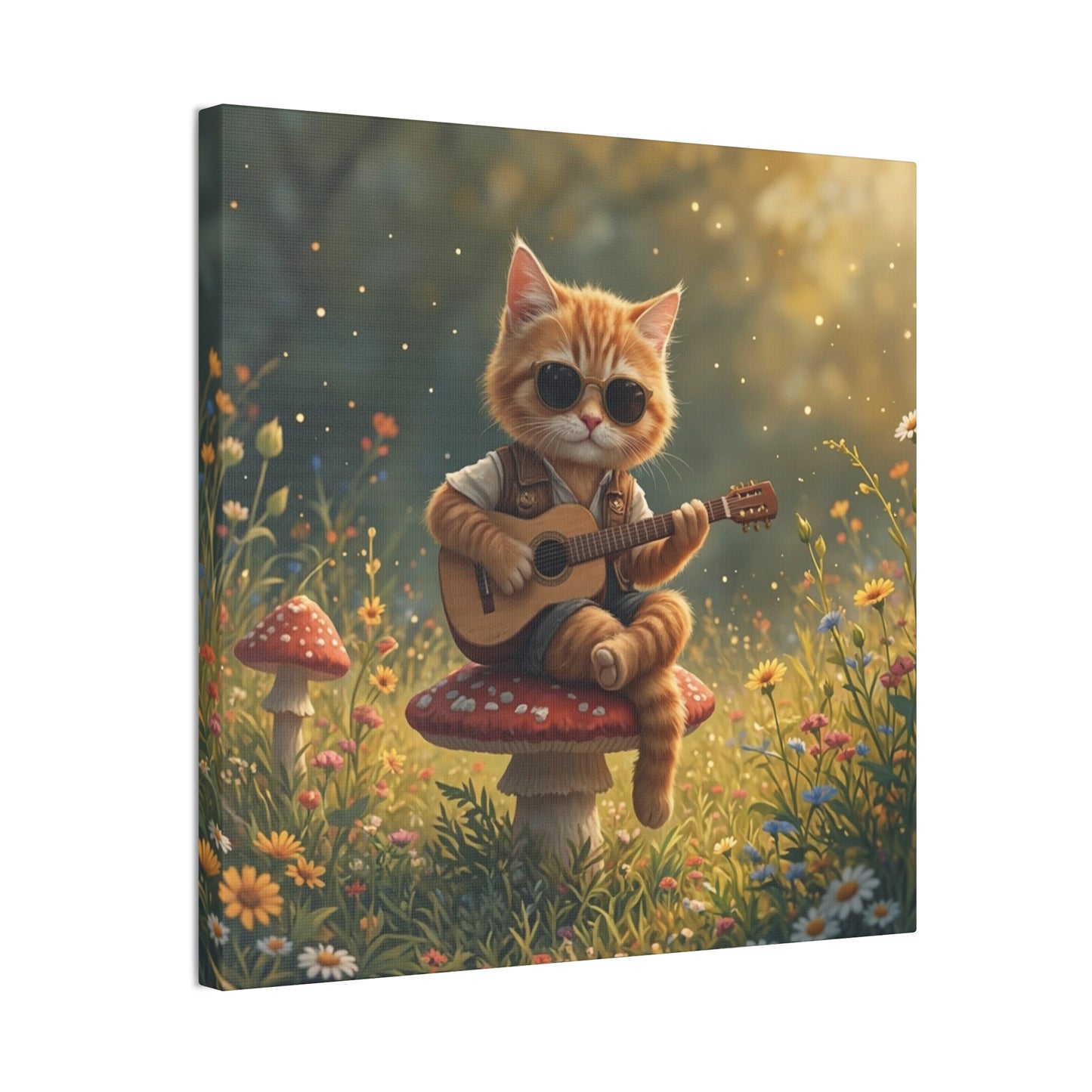Cat Shreds in the Meadow – Canvas Wall Art