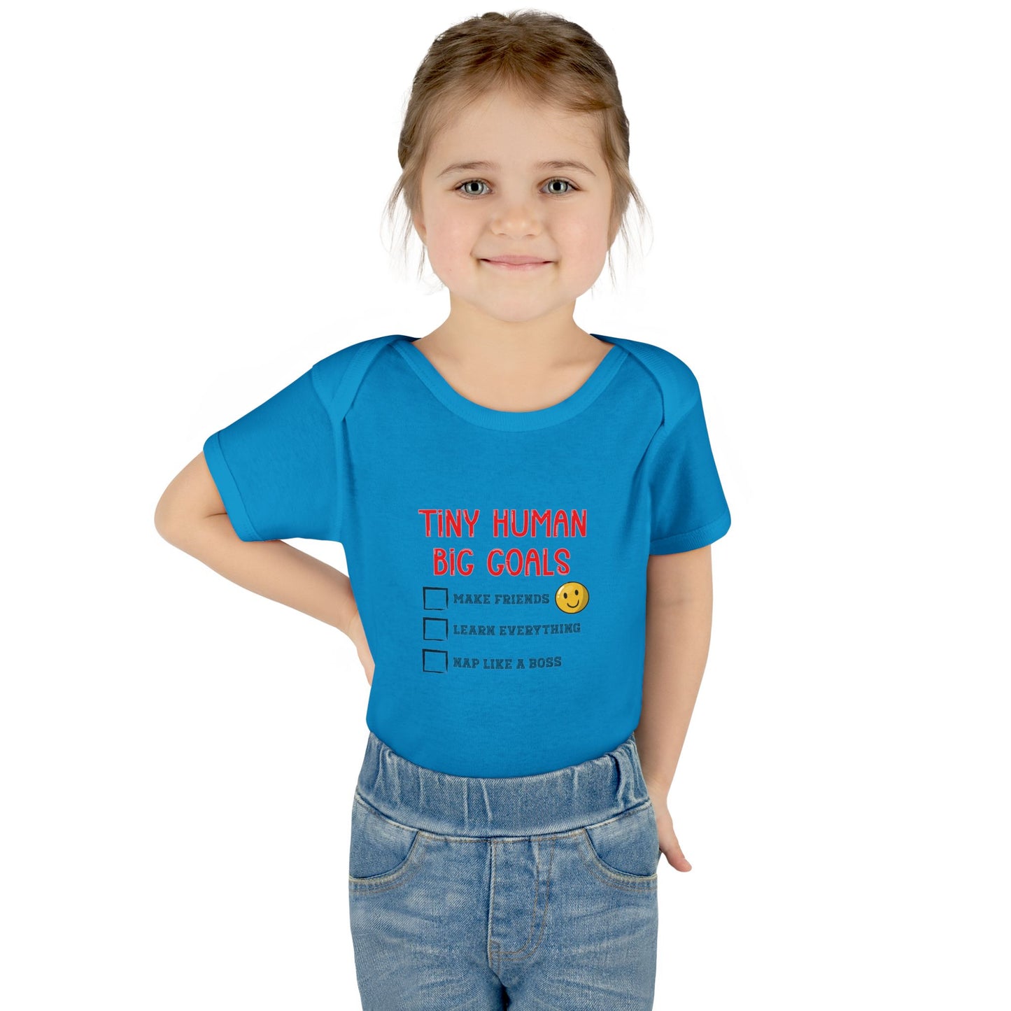Tiny Human, Big Goals β Infant Bodysuit