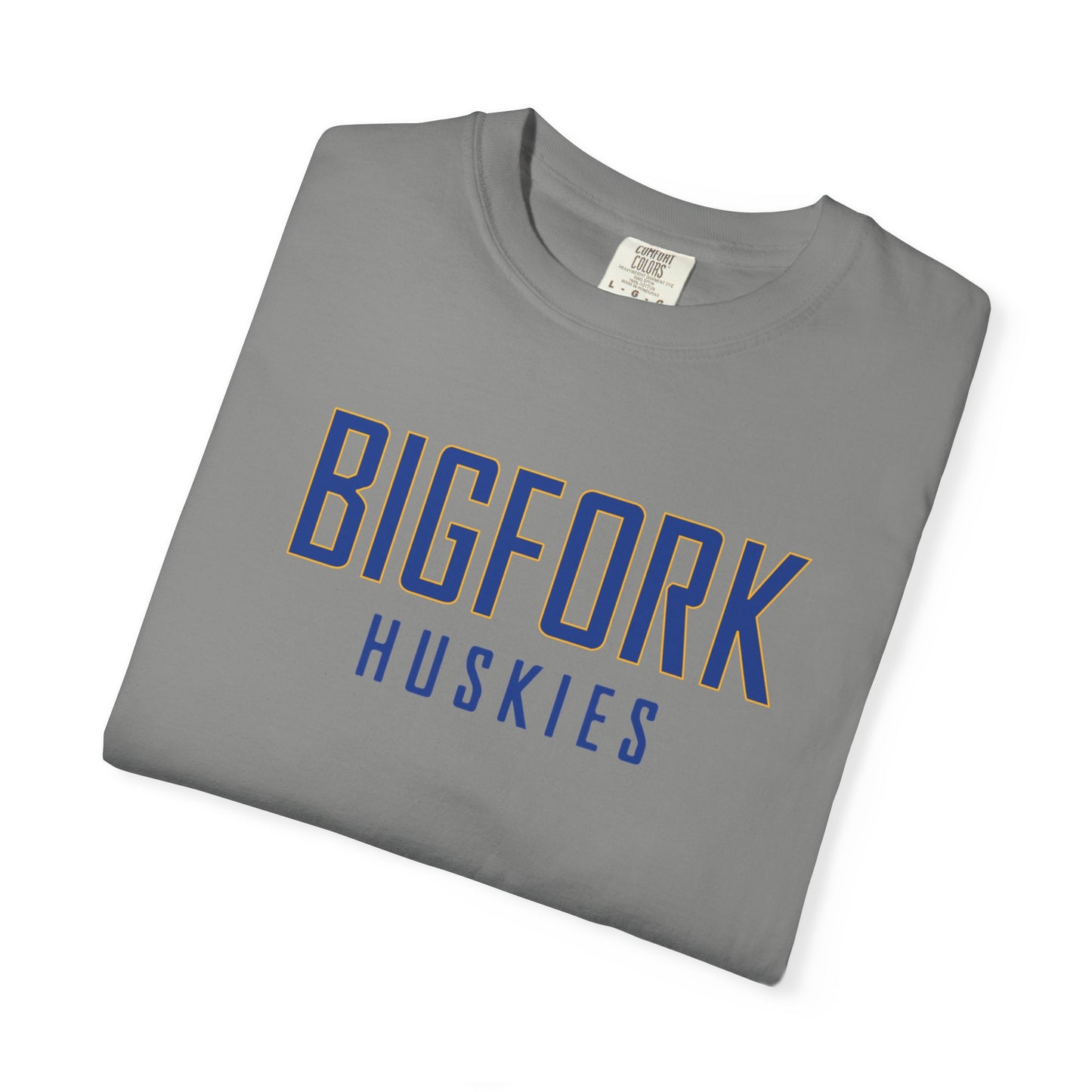 Bigfork Huskies Wordmark Unisex Garment-Dyed T-shirt