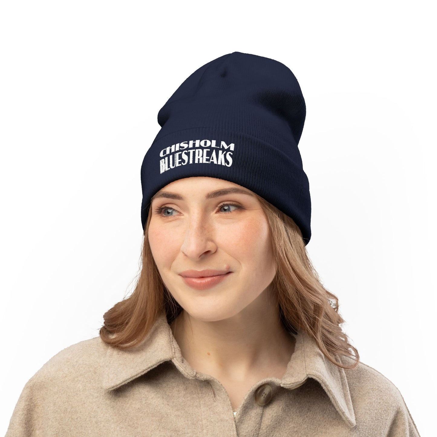 Bluestreaks Knit Beanie – Red Hot. Cold Proof. 100% Streak-Approved.