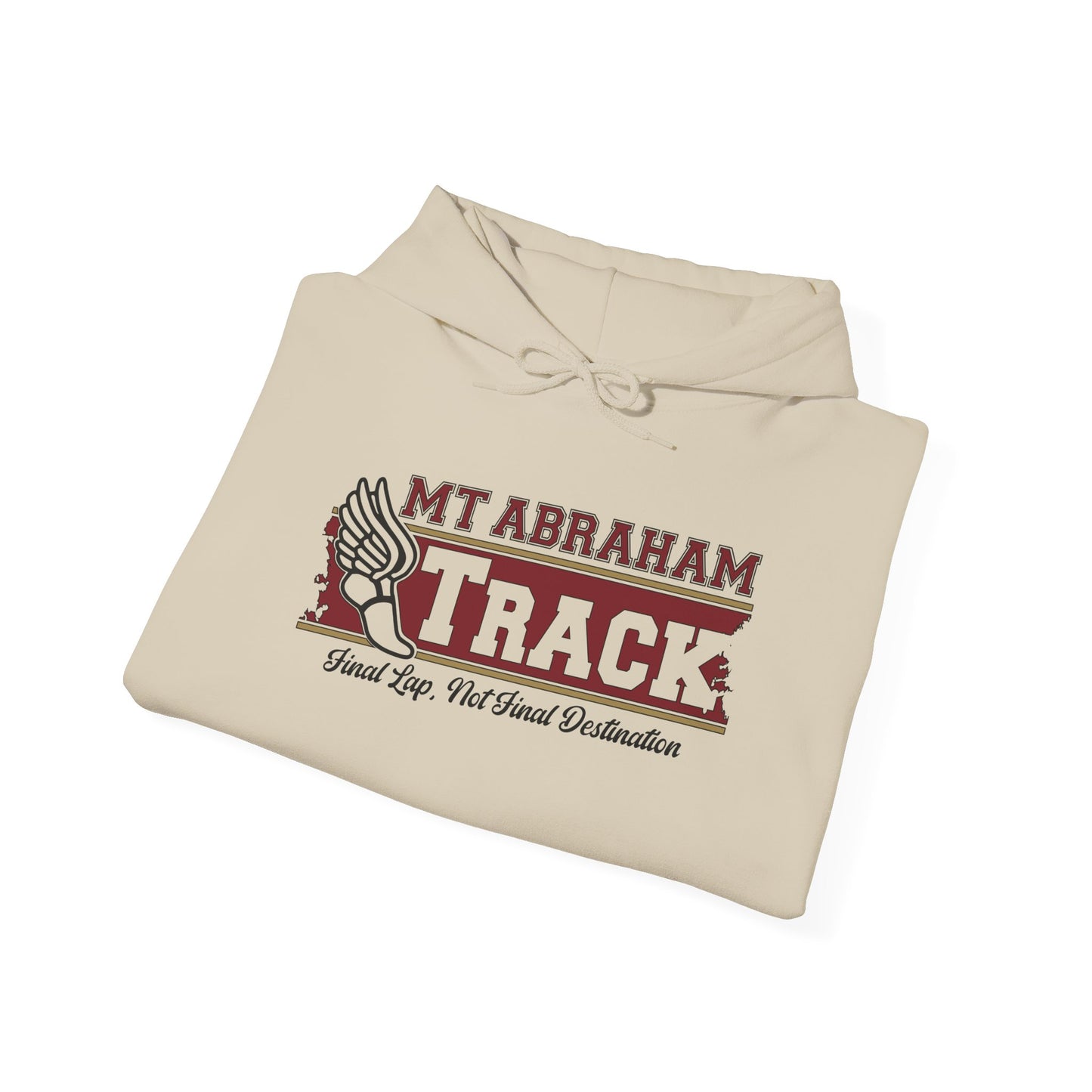 Mt. Abraham Track Hoodie — “Final Lap, Final Destination: The Finish Line” Edition