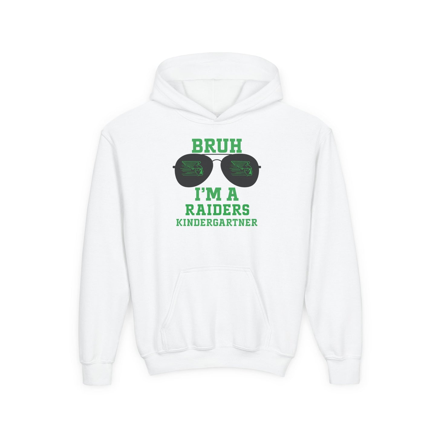 BRUH I’m A Raiders Kindergartner Youth Hoodie