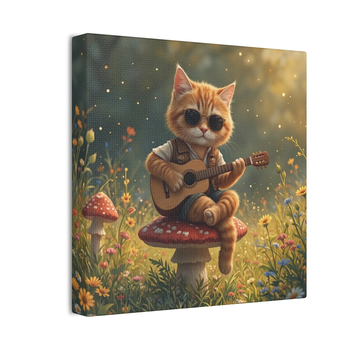 Cat Shreds in the Meadow – Canvas Wall Art