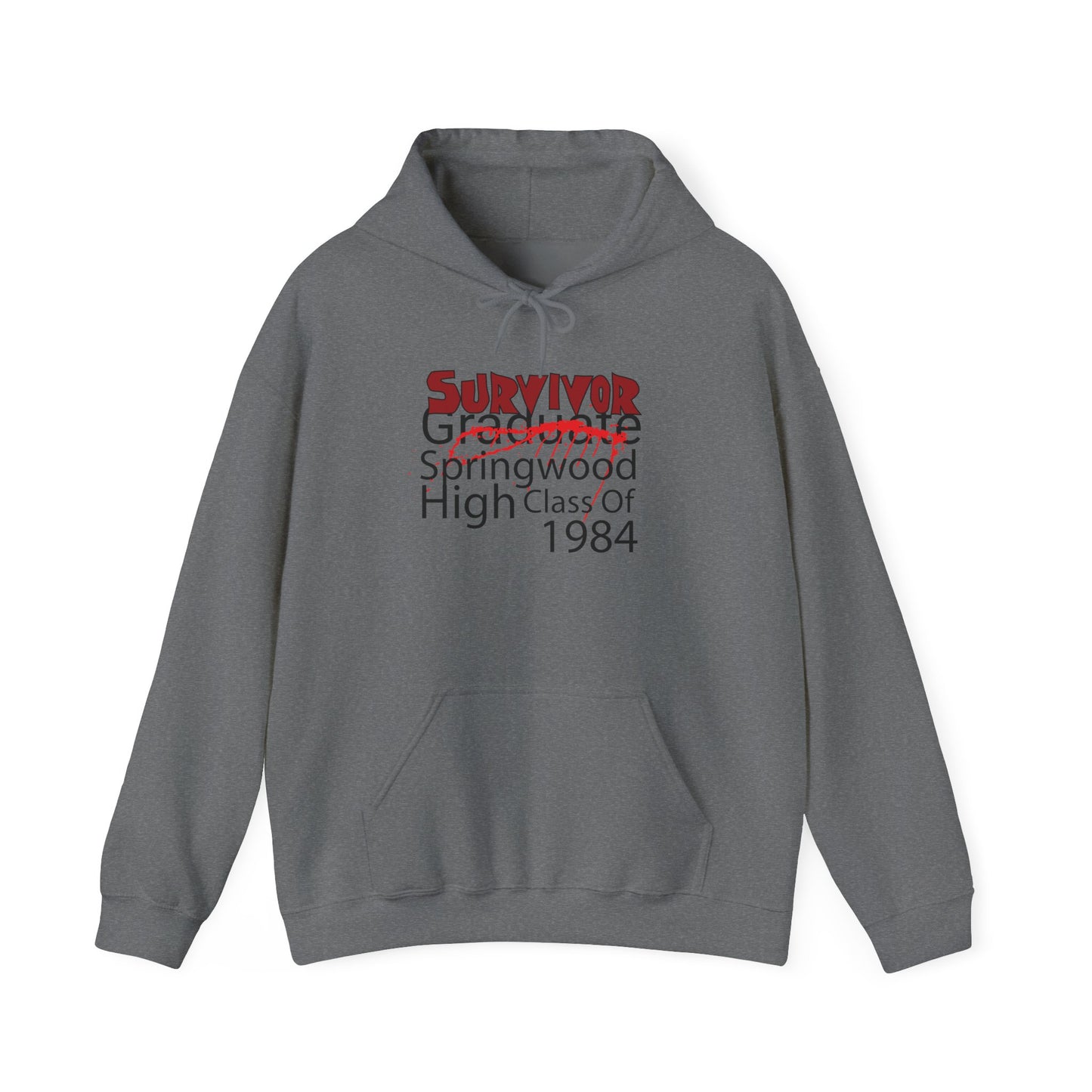 Springwood High Class of 1984 Survivor Hoodie – Horror Movie Alumni Gear
