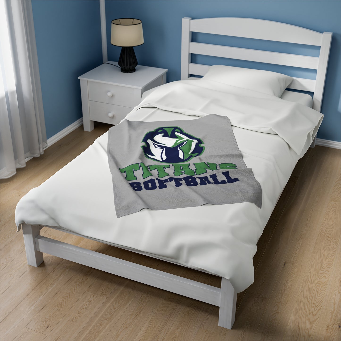 GNK Titans Softball Plush Velveteen Blanket