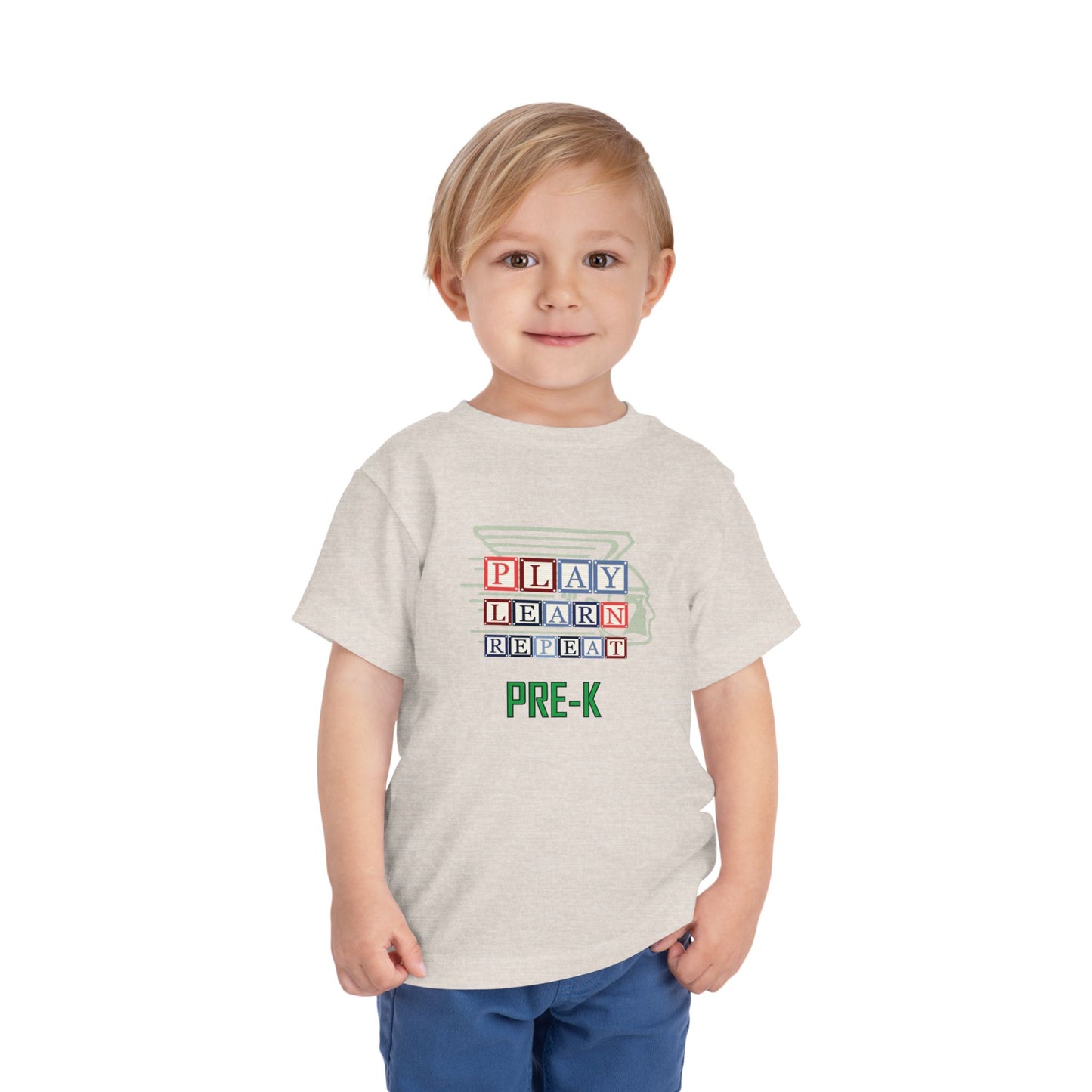 Greenway Raiders β Play. Learn. Repeat. Pre-K Toddler Tee
