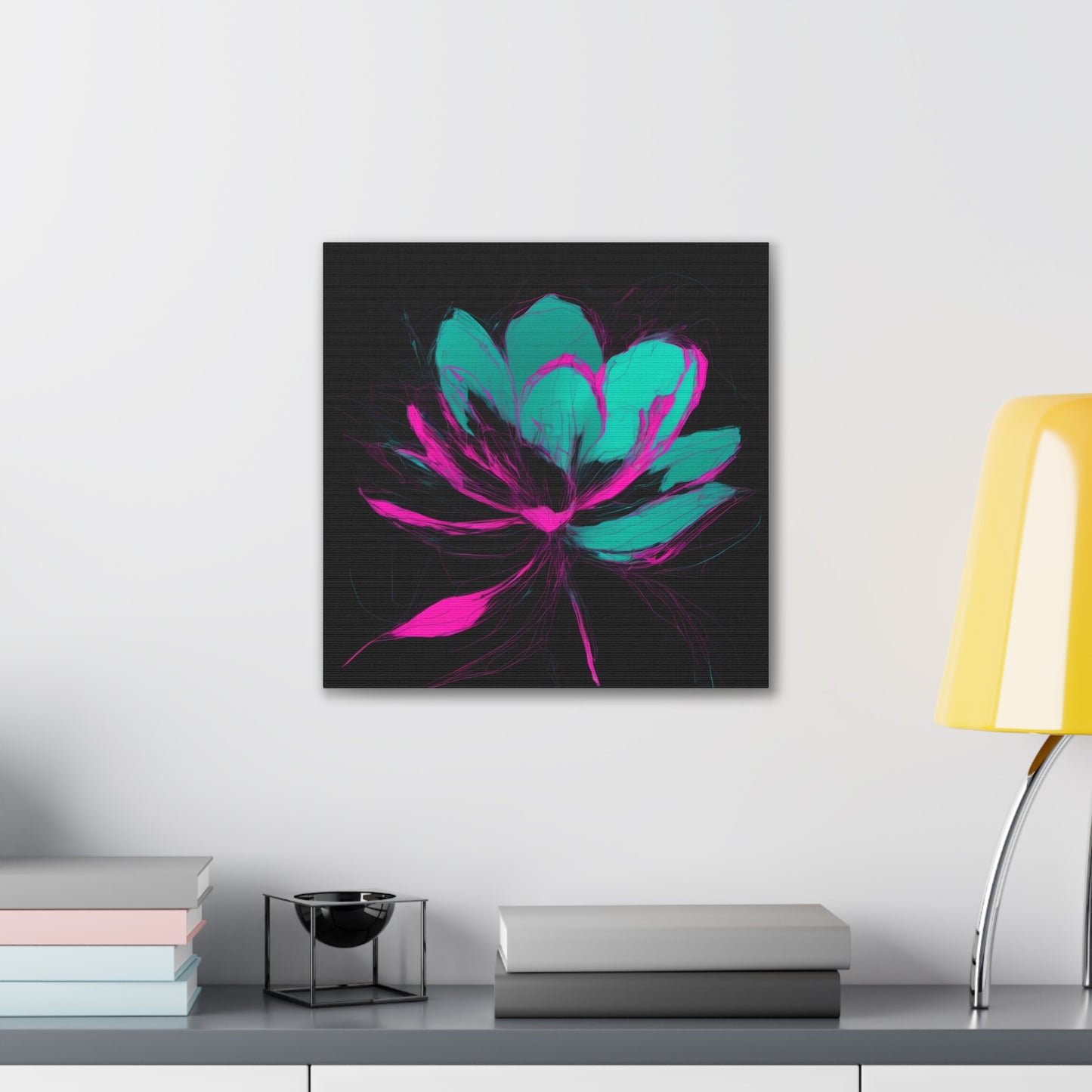 Bloomwave: Petals in Pink & Neon Drift