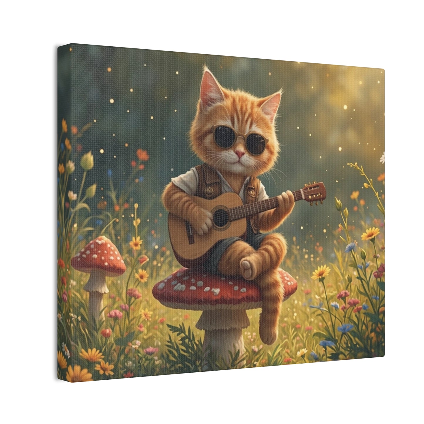 Cat Shreds in the Meadow – Canvas Wall Art