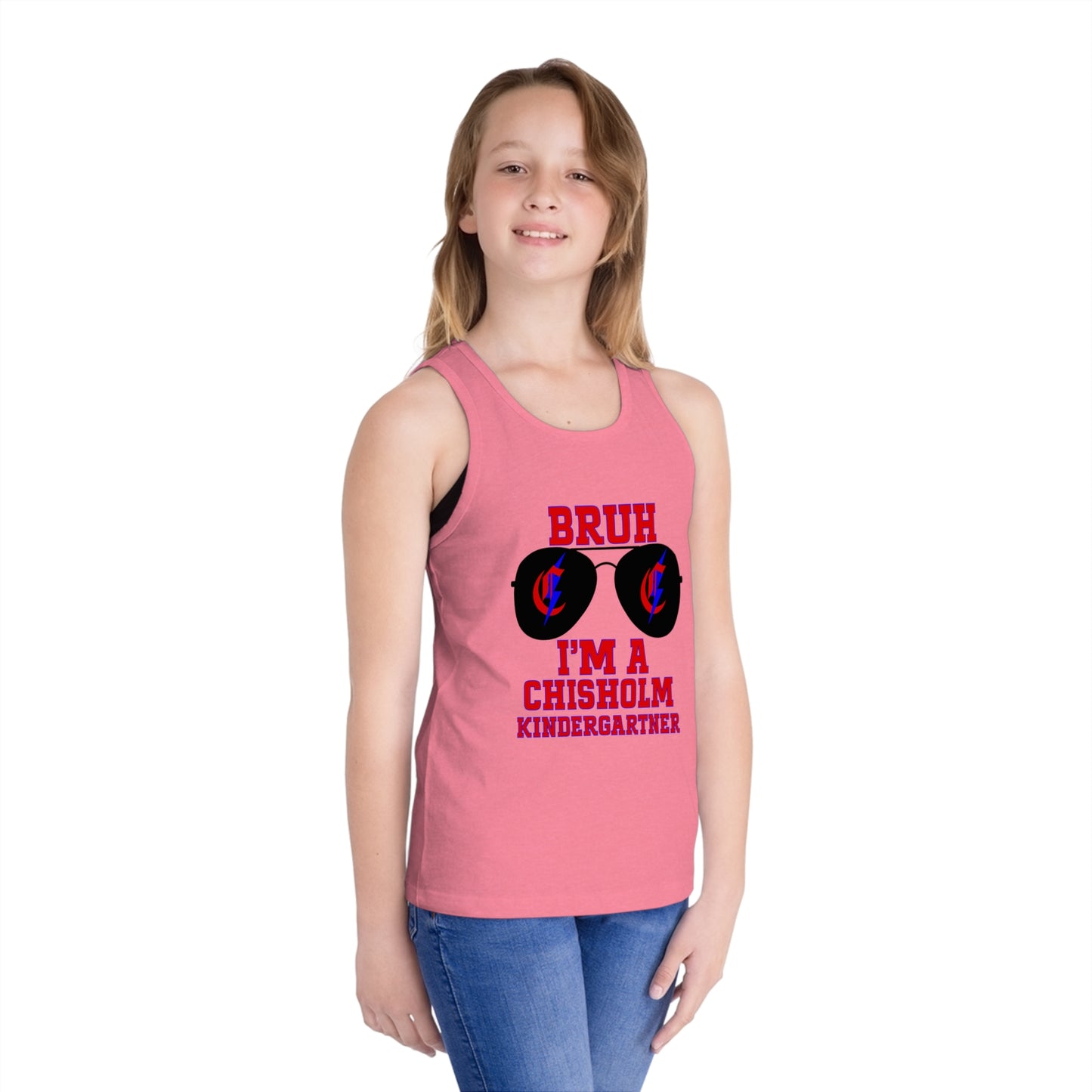 BRUH I’m A Chisholm Kindergartner Kids Tank