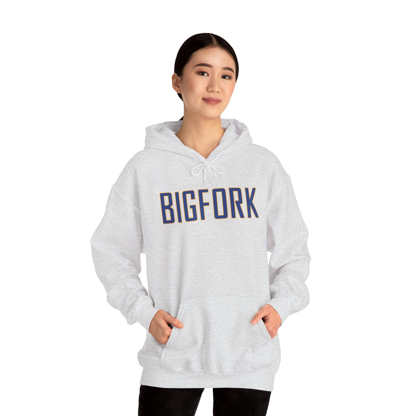 Bigfork Huskies Back-Logo Hoodie β Front Wordmark, Classic Comfort