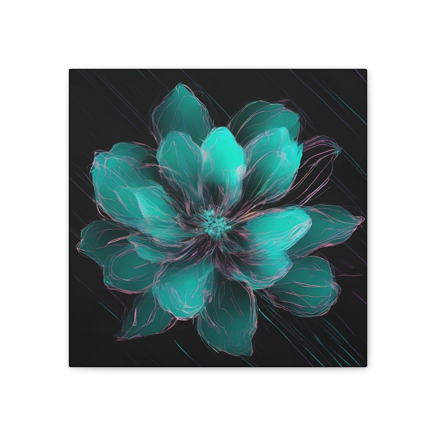 Glow Bloom: A Flower in the Void