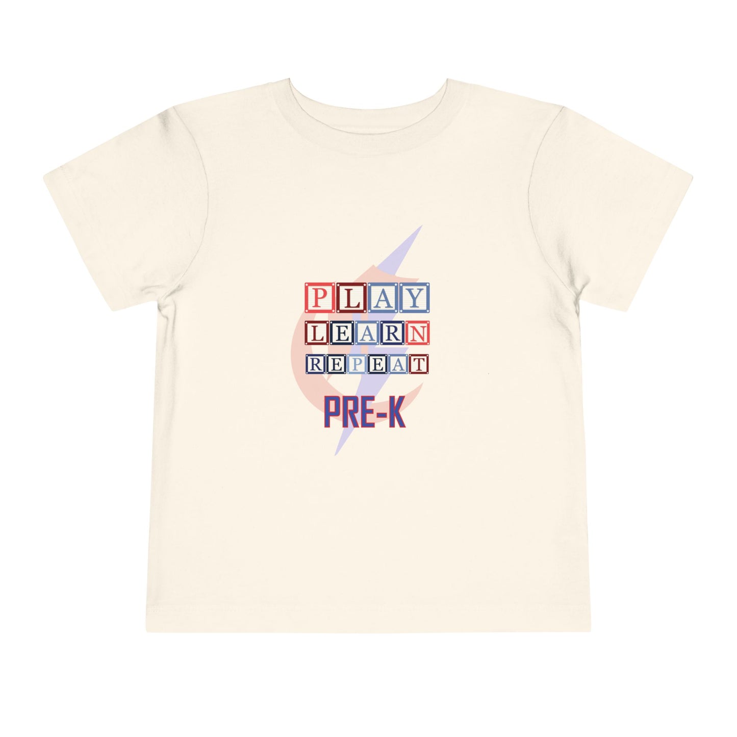 Chisholm Bluestreaks – Play. Learn. Repeat. Pre-K Toddler Tee