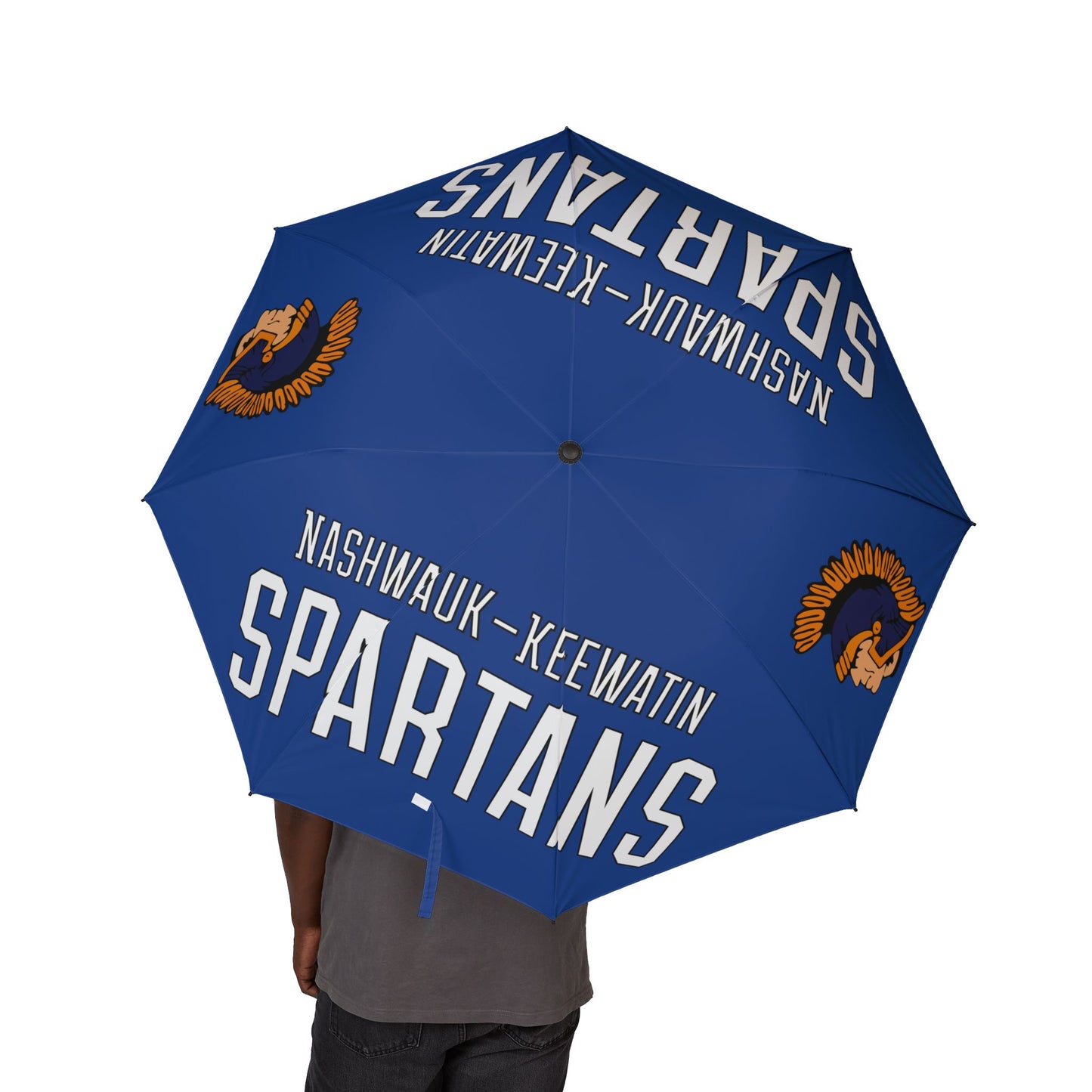 Nashwauk-Keewatin Spartans All-Weather Umbrella – Spartan Tough, Storm Ready