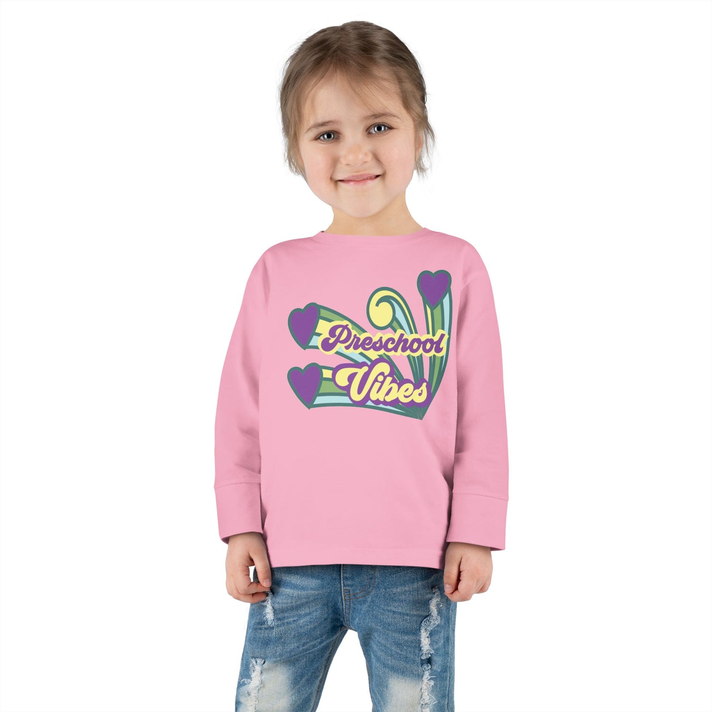 Preschool Vibes – Toddler Long Sleeve Tee