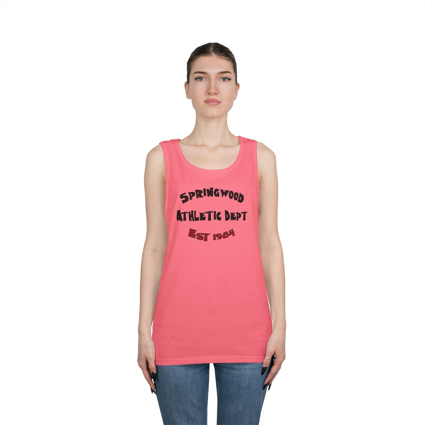 Springwood High Athletic Dept. Tank Top β Class of 1984 Horror Fan Gym Shirt