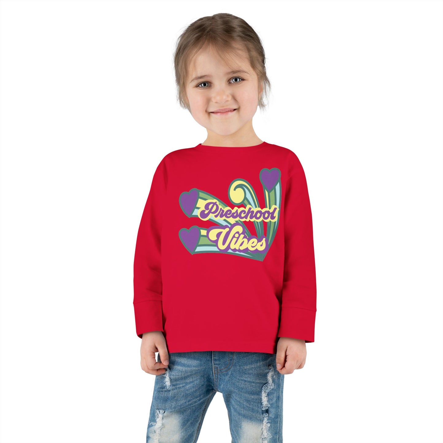 Preschool Vibes – Toddler Long Sleeve Tee