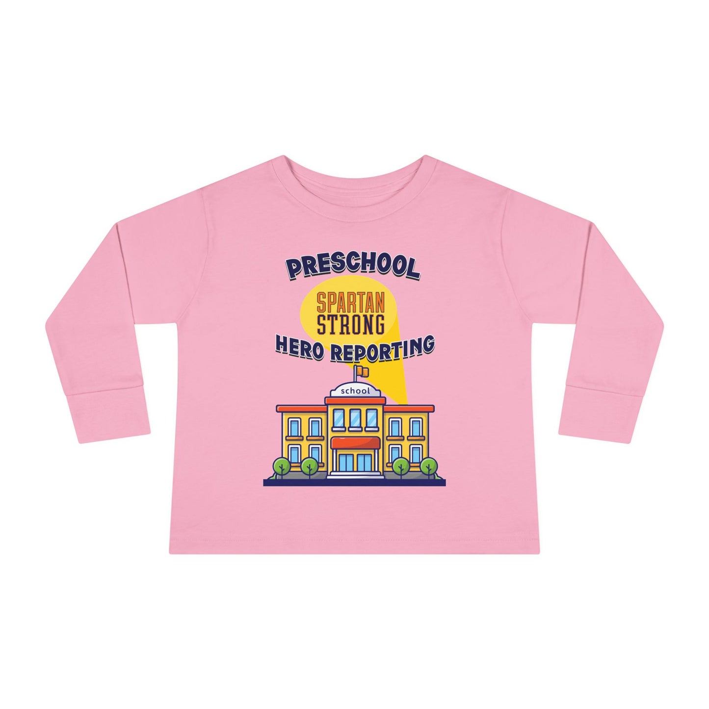 Preschool: Spartan Strong, Hero Reporting – NK Spartans Toddler Long Sleeve Tee