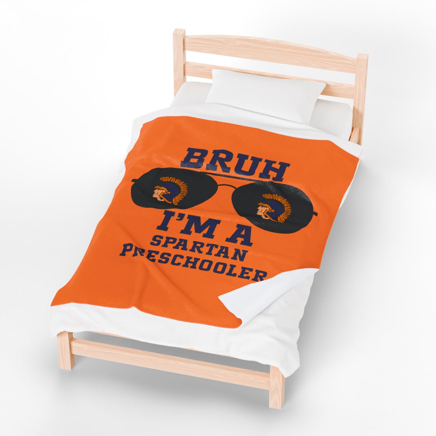 BRUH I’m a Spartan Preschooler – Velveteen Nap Blanket