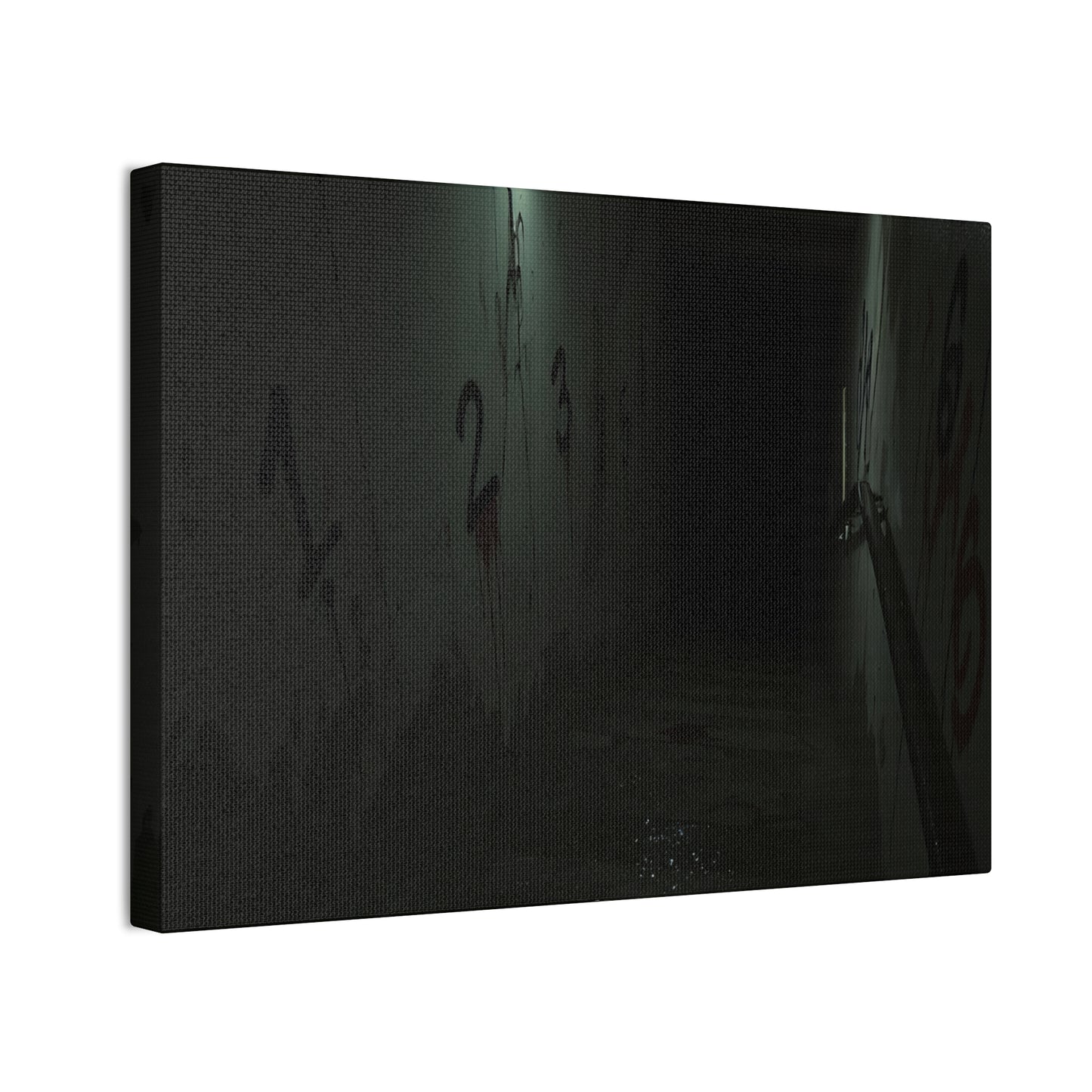 Count Your Steps, Not Your Regrets – Haunted Stairwell Canvas