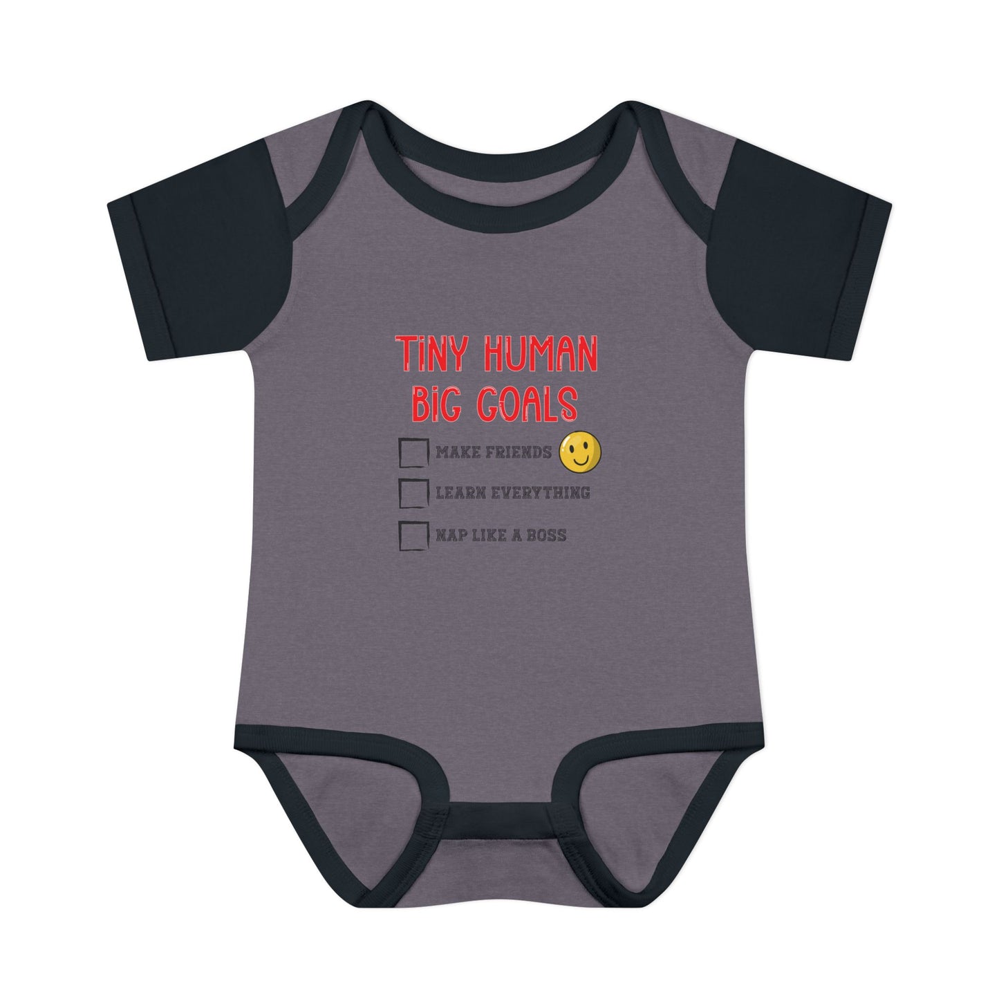 Tiny Human, Big Goals β Infant Bodysuit