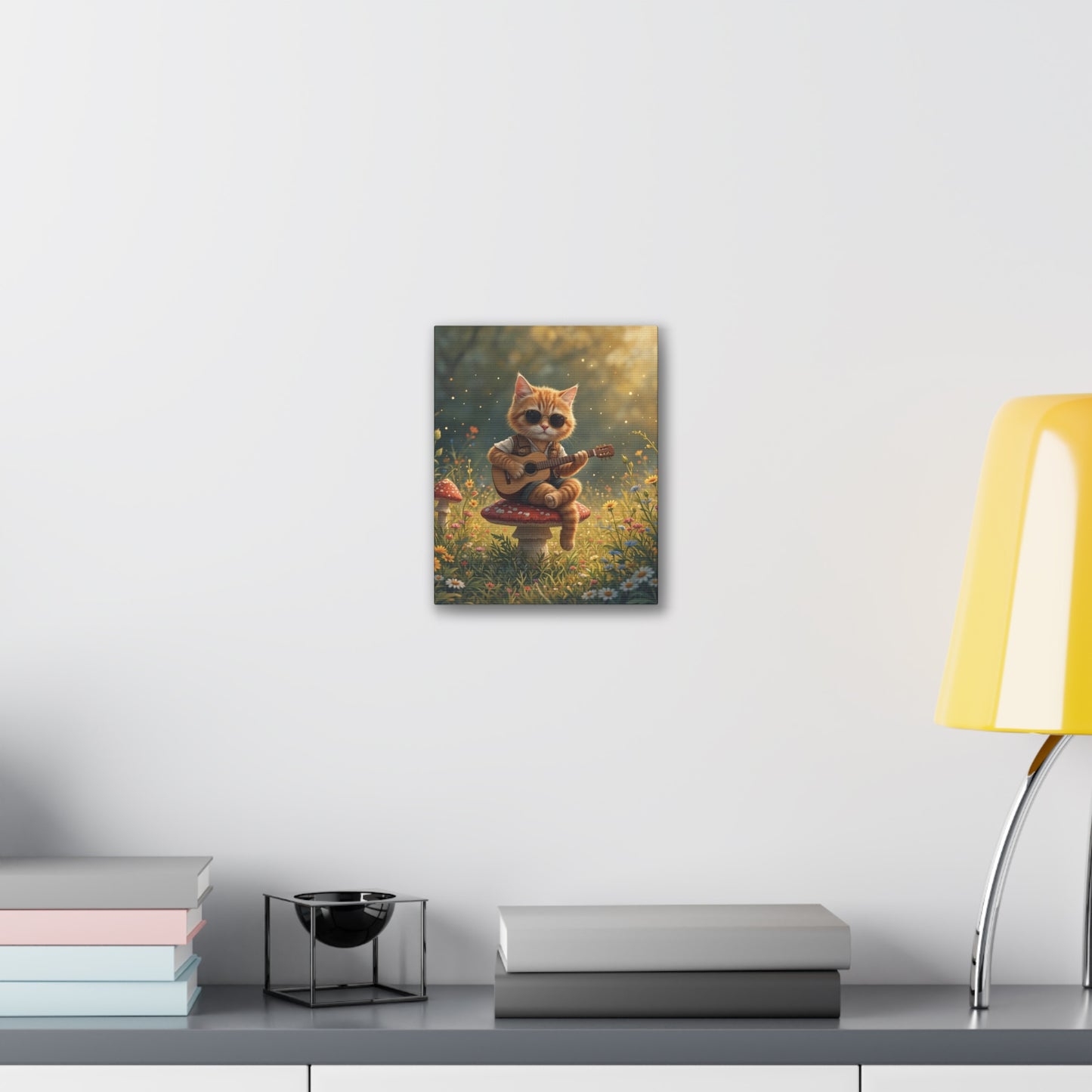 Cat Shreds in the Meadow – Canvas Wall Art