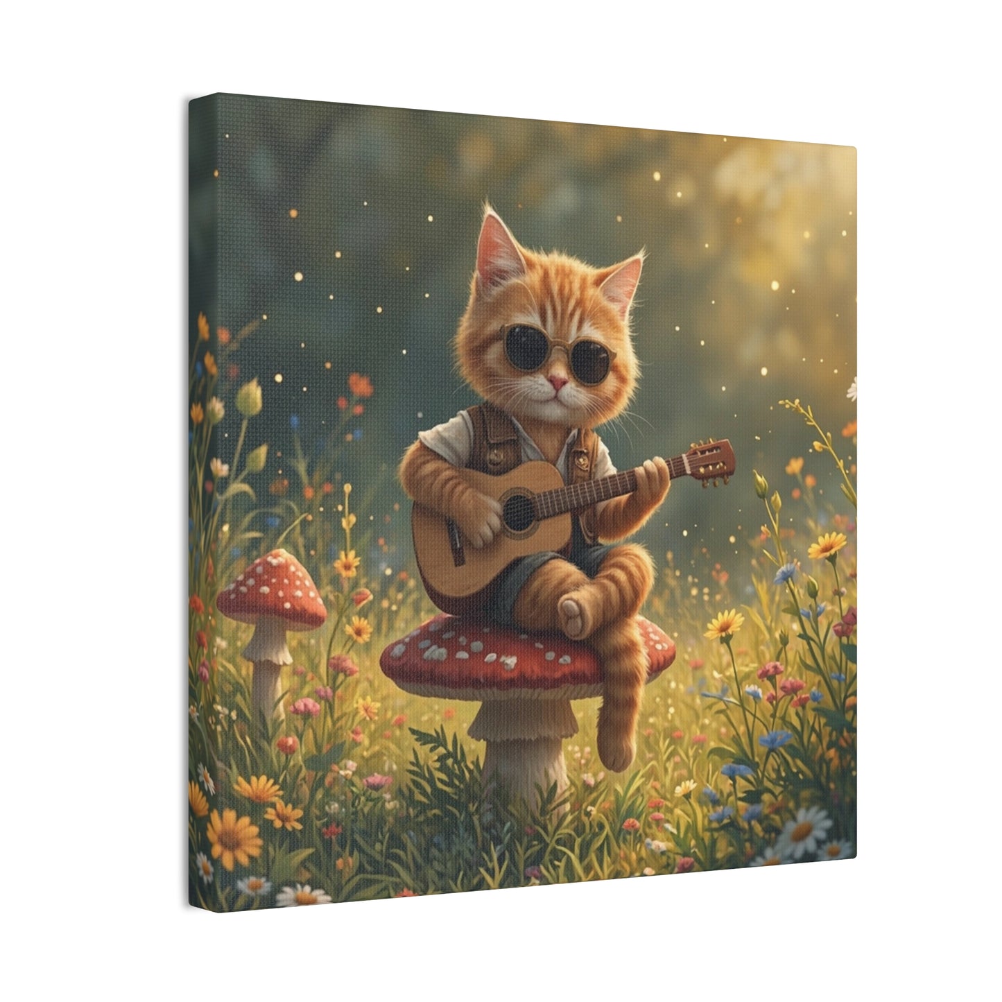 Cat Shreds in the Meadow – Canvas Wall Art