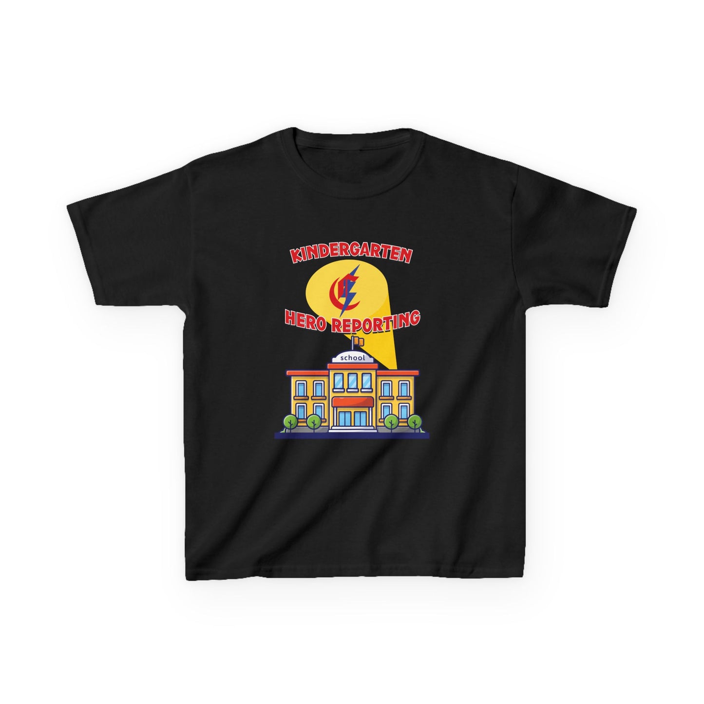 Kindergarten: Hero Reporting for Duty – Chisholm Bluestreaks Kids Tee