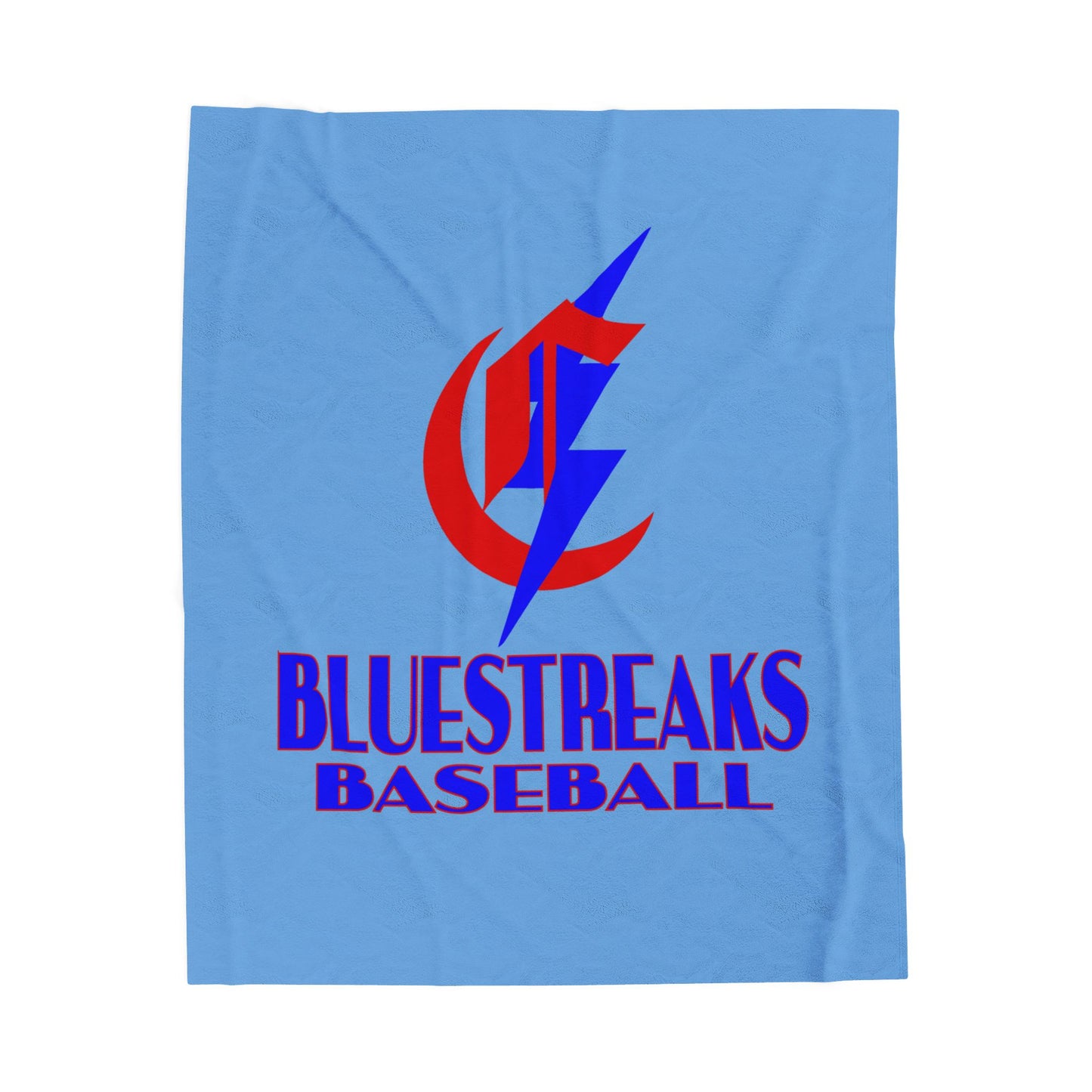 Chisholm Bluestreaks Baseball Velveteen Blanket